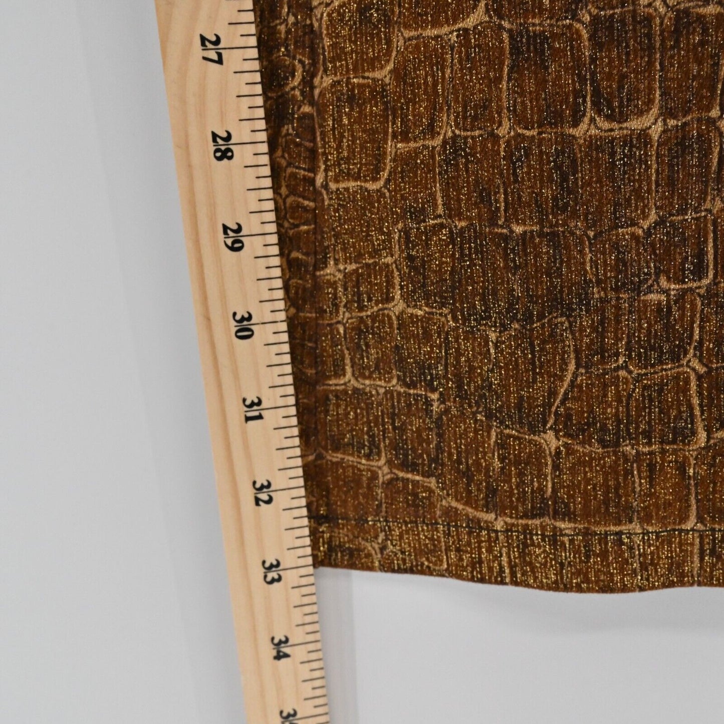 CAPPOPERA Jeans Womens Size US 34 Bootcut Brown Gold Print Mid Rise Pants NEW