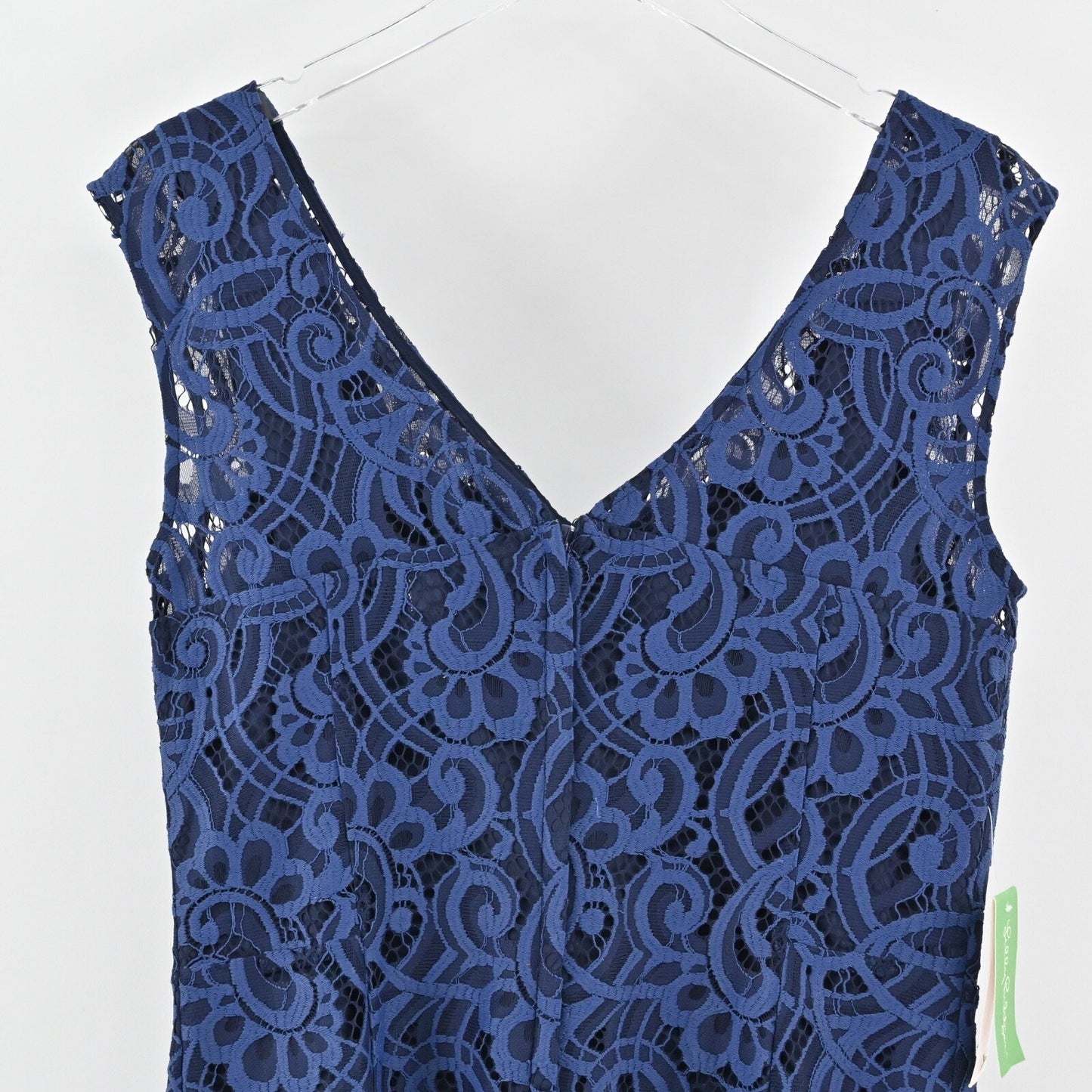 LILLY PULITZER Rosaline About Face Lace Dress Size 12 Blue Cap Sleeve V Neck NEW