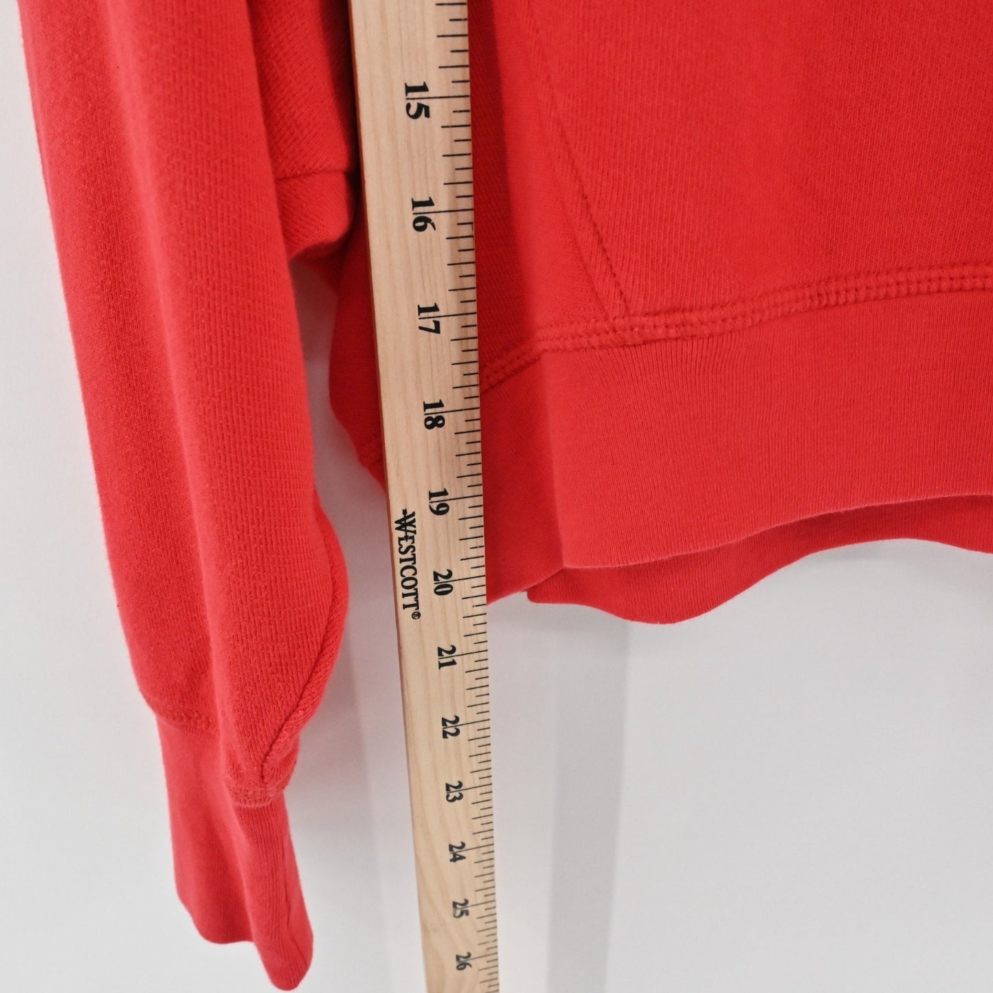 Joie Womens Caleigh Pima Cotton Sweatshirt Size S Red White The Hamptons Casual
