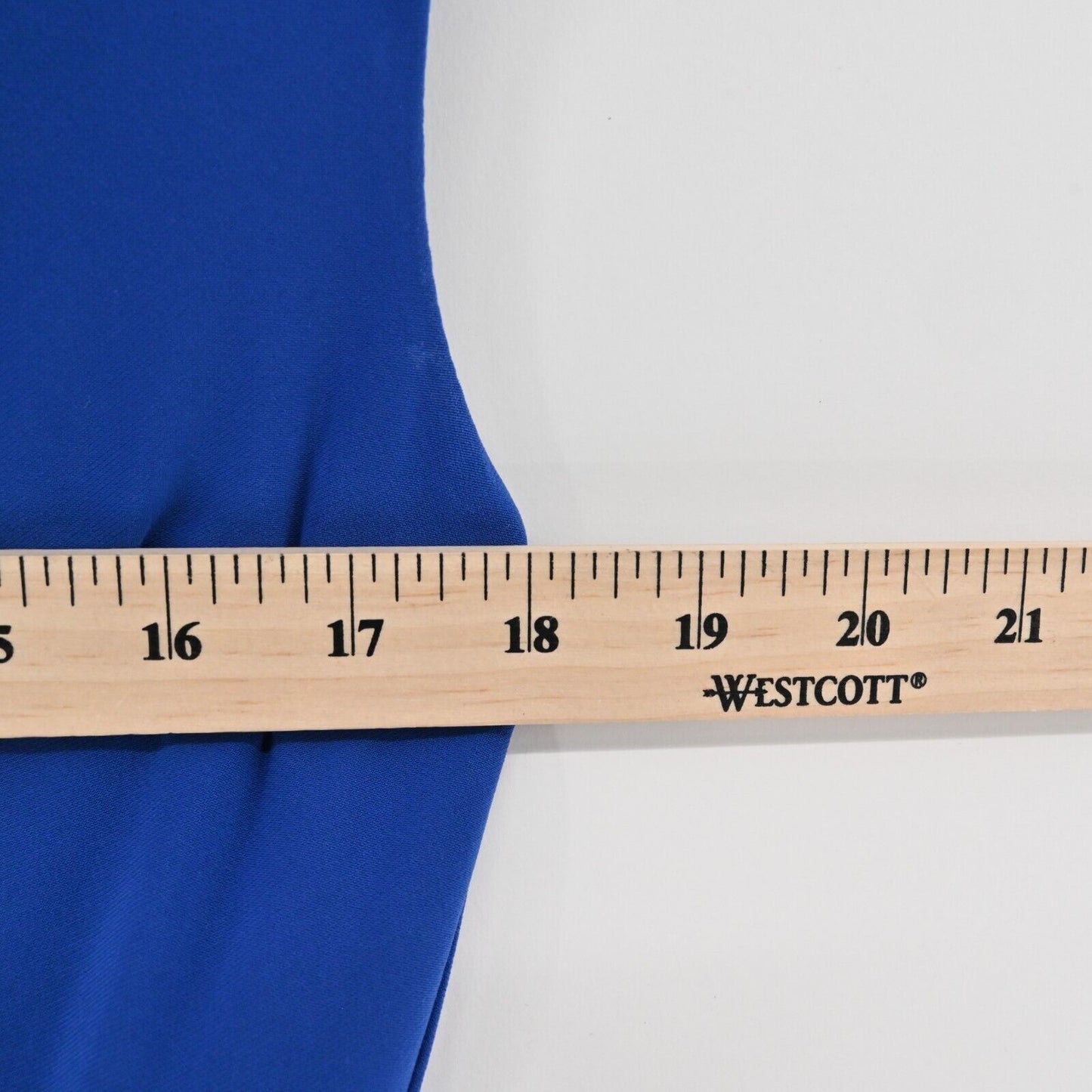 RALPH LAUREN Dress Size 6 Cobalt Blue Stretch Jersey Cowl Neck Ruched Corpcore