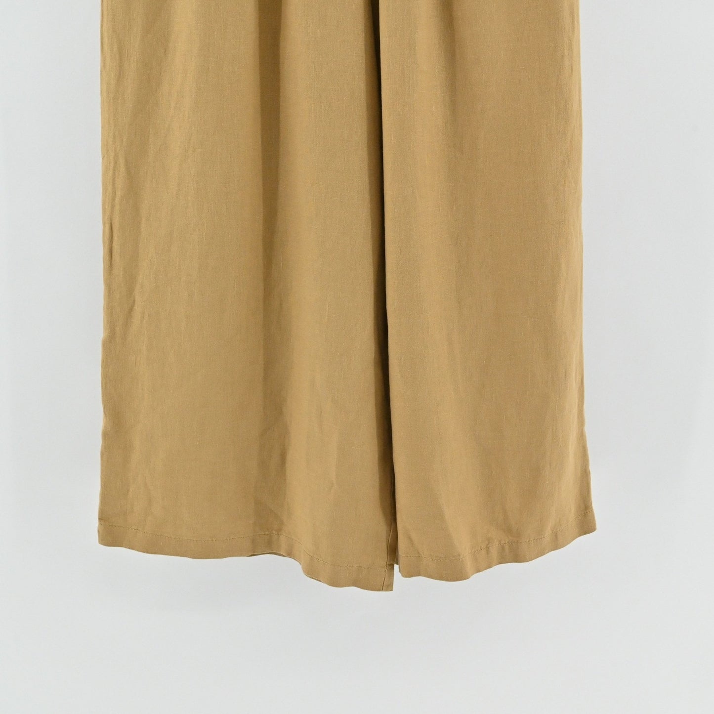Wrap London Womens Wide Leg Linen Smocked Pants Size 14 Trousers Granola Girl