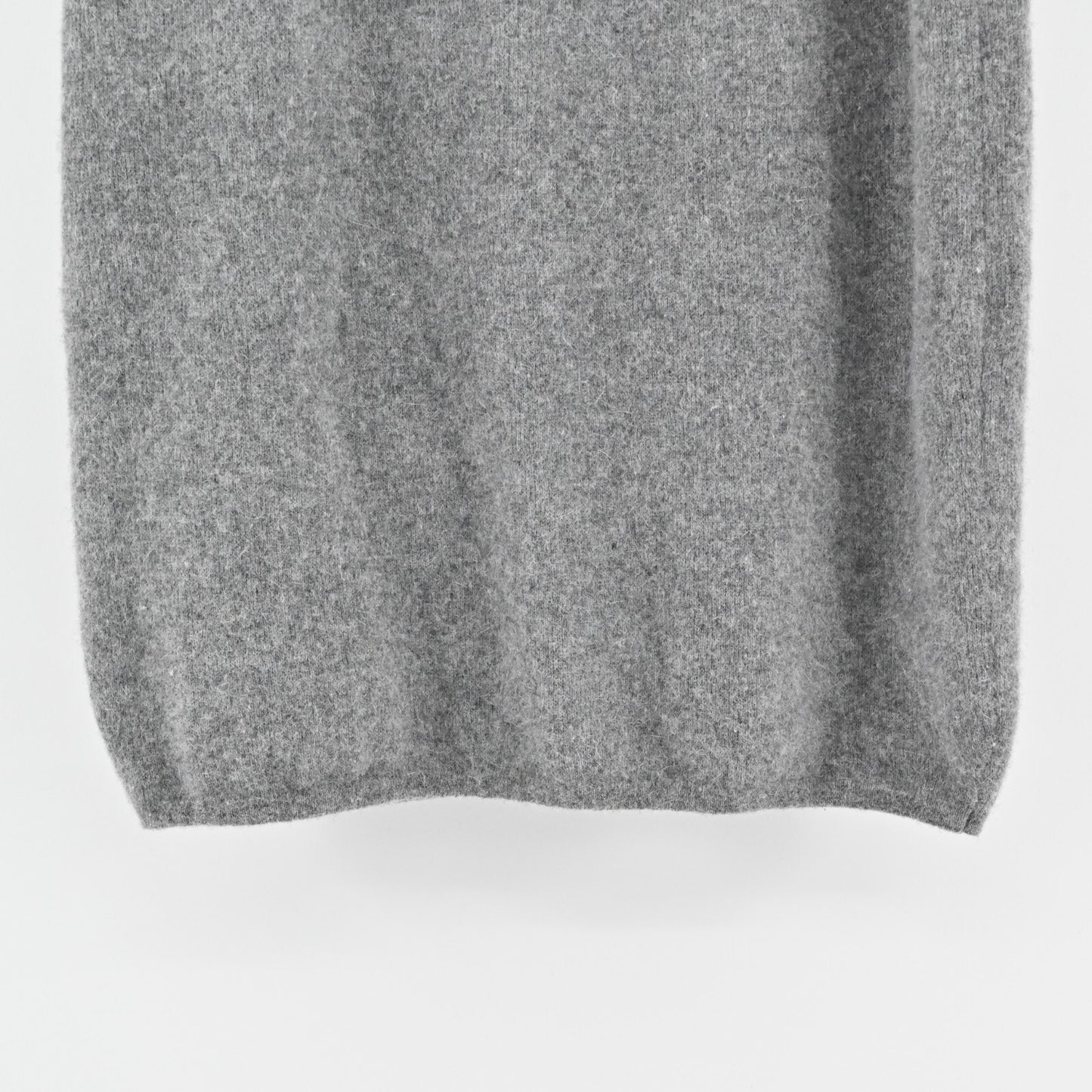 Vintage HUNT CLUB Skirt Sz M Gray Lambswool Angora Knit Pencil Pull On Academia