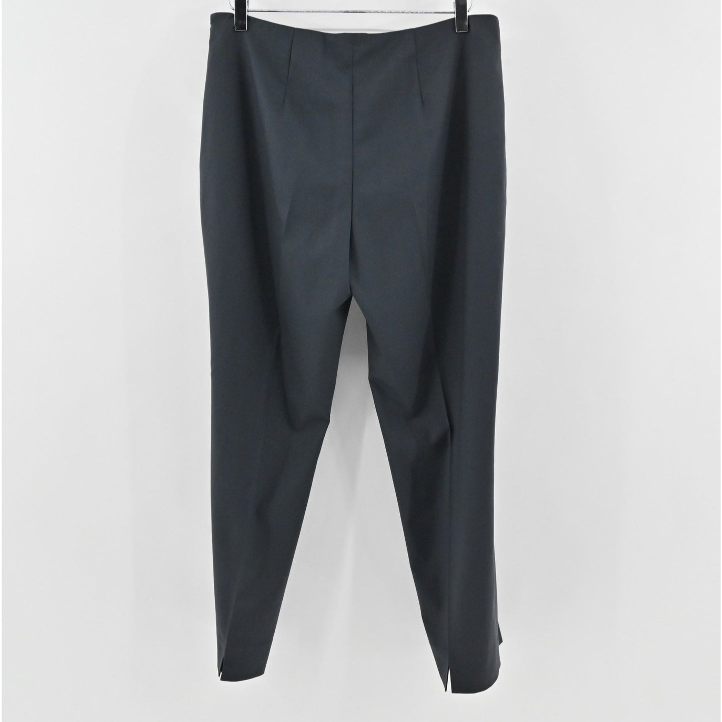 Les Copains Womens Wool Pants Size 48 Smoke Gray Loro Piana Italy Dress Trousers