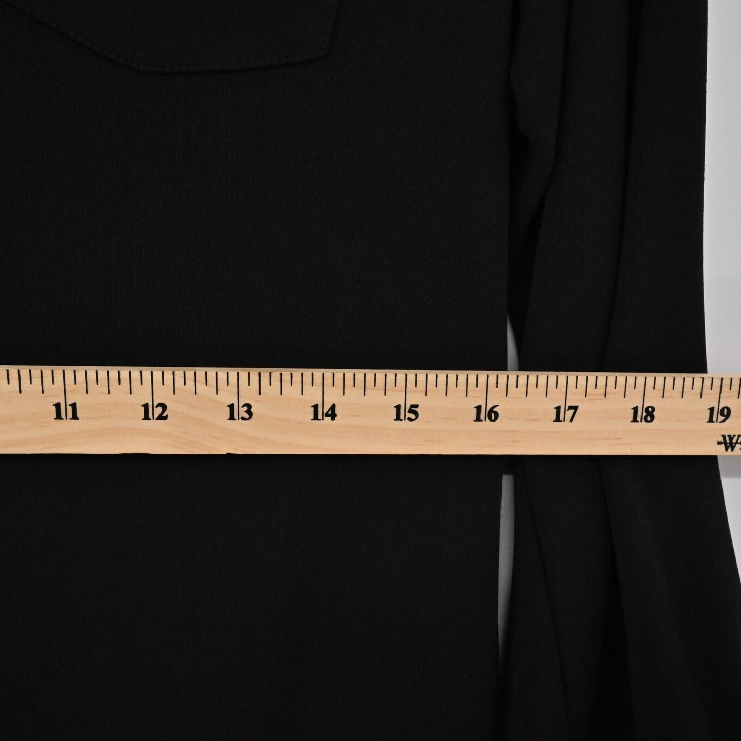 ZARA Dress Womens Size S Solid Black VNeck Shirt Style Relaxed Roll Tab Sleeve