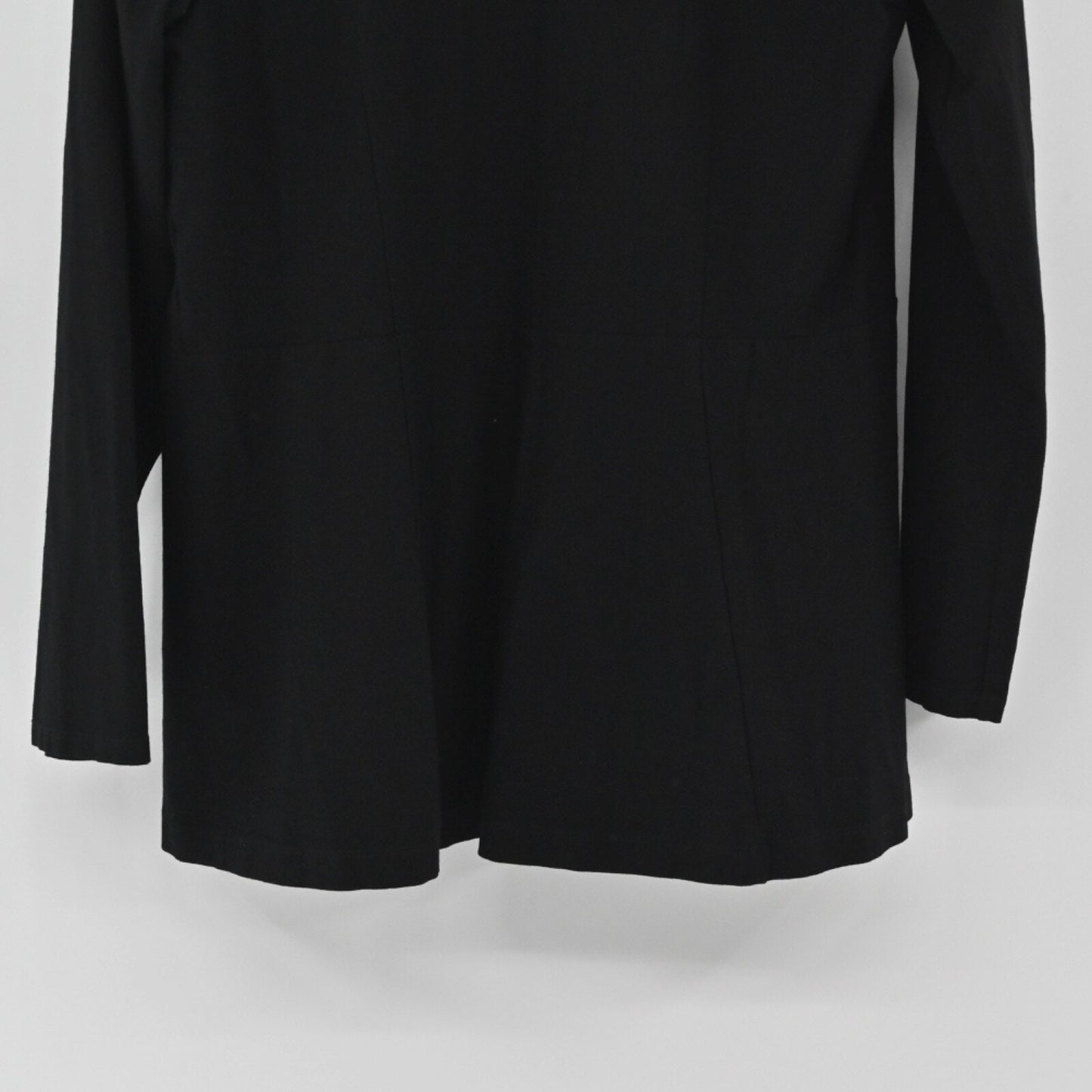 EILEEN FISHER Womens Black Cardigan Size S Open Front Jersey Knit Minimalist USA