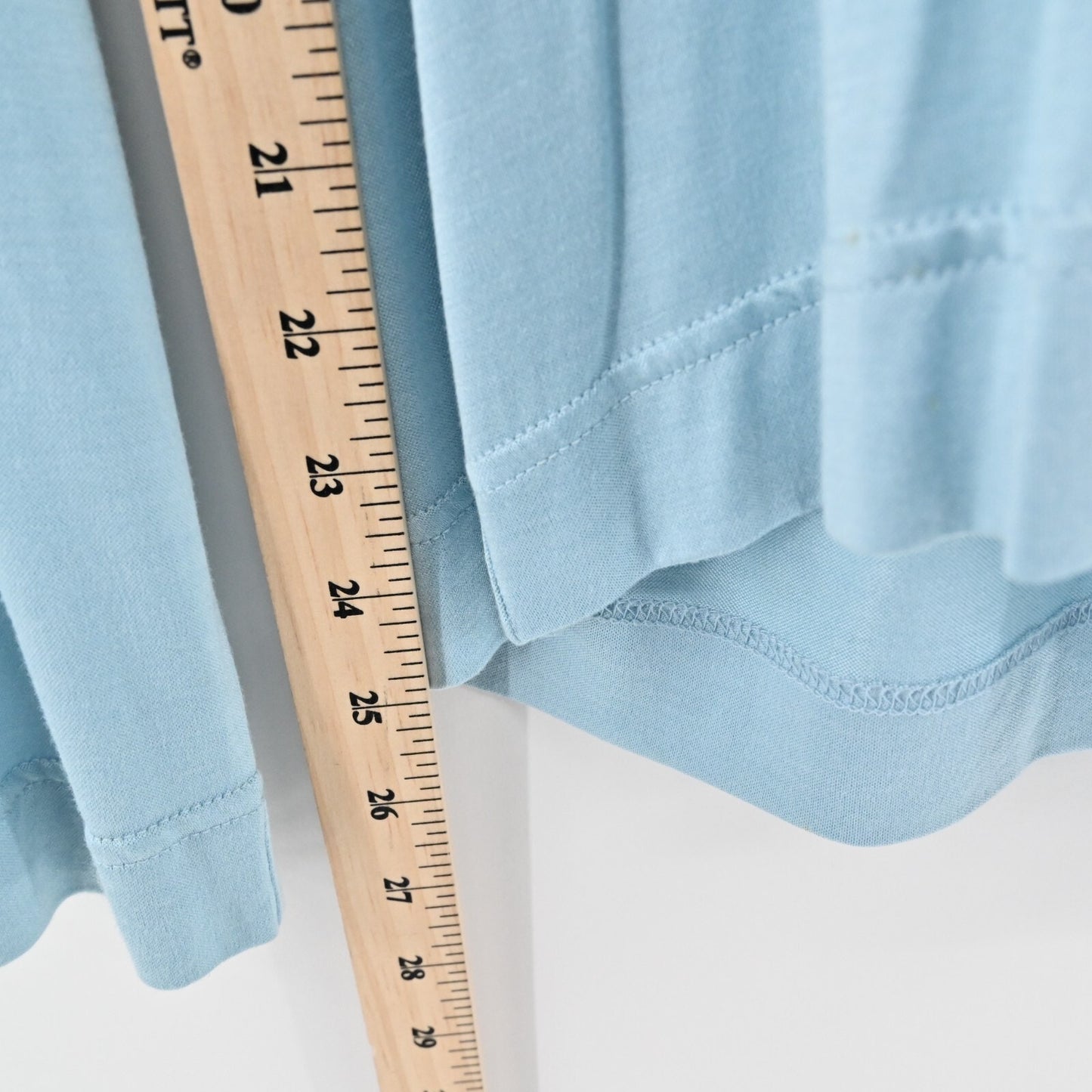 Vtg SALVATORE FERRAGAMO Top Womens Sz L Silk Blue Blouse Minimalist Quiet Luxury