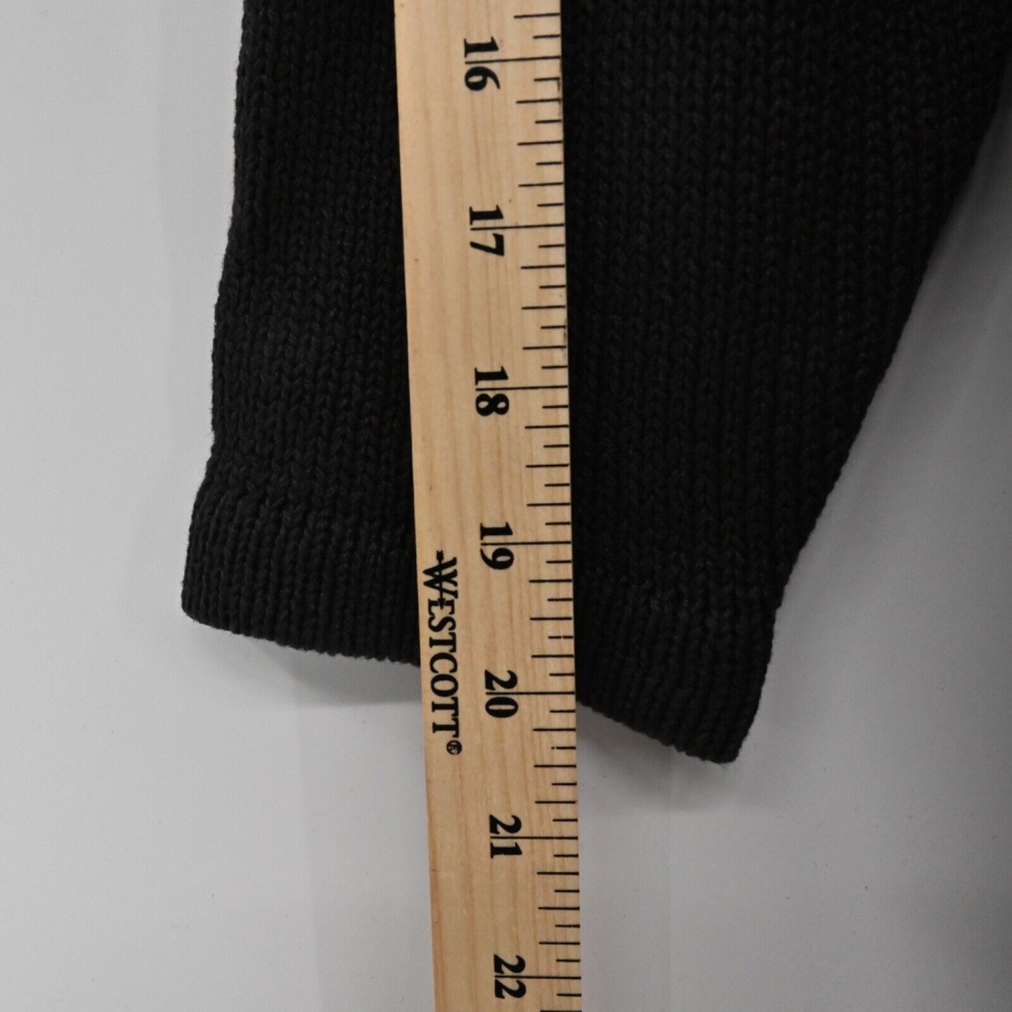 Vtg VICTORIA HARBOUR Sweater Womens Sz S Black Embroidered Butterfly Stamps 90s