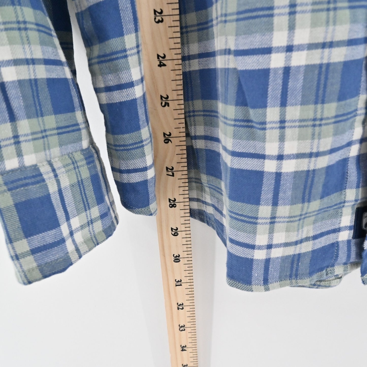 VINEYARD VINES Mens Plaid Shirt Size M Slim Longshore Blue Green Button Casual