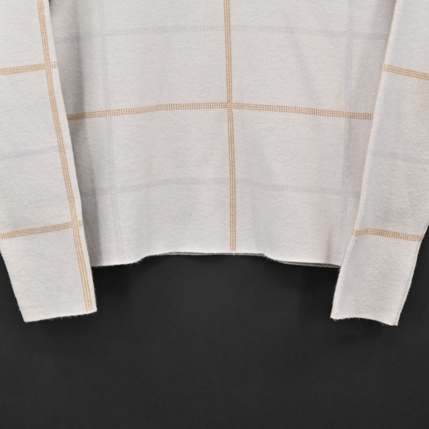 Anthropologie Womens Ivanna Lizzie Mock Neck Sweater Size XS Windowpane Plaid