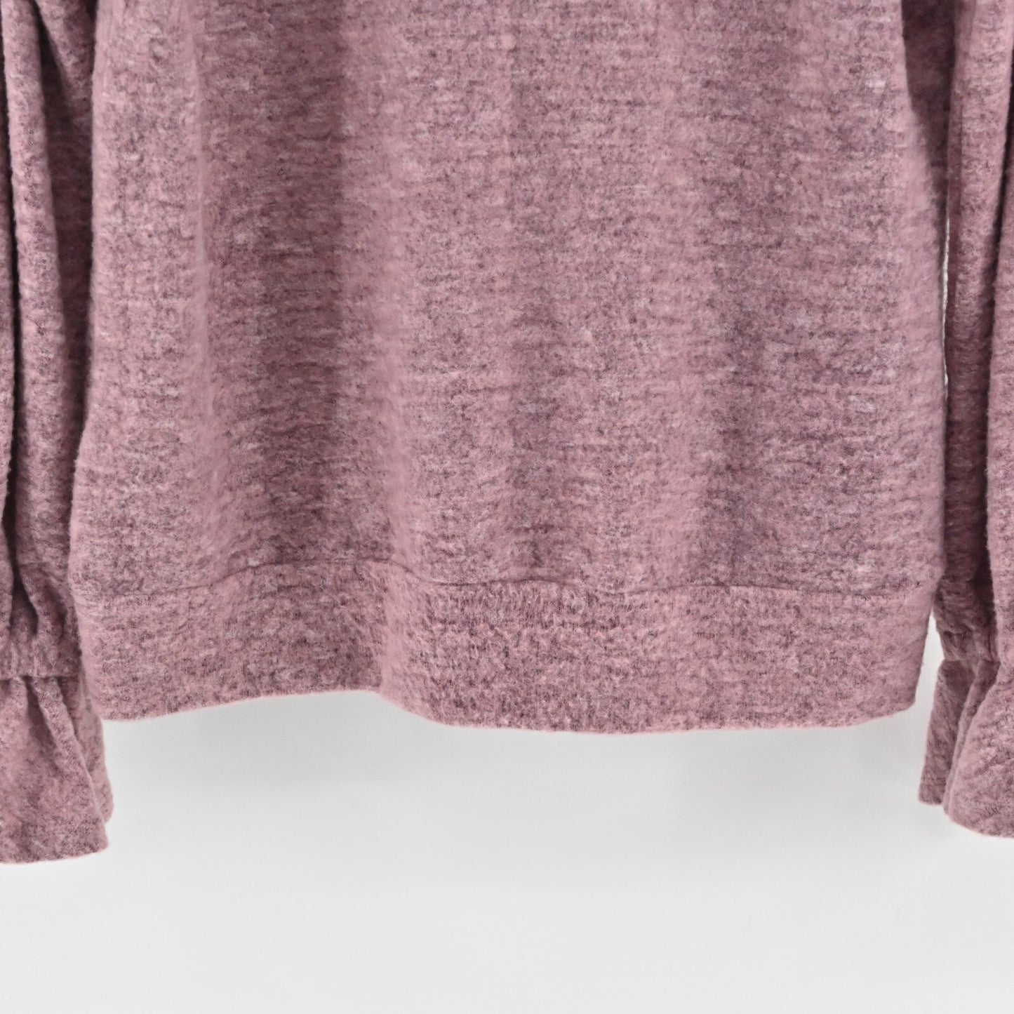 NWOT Anthropologie Sweater Eri Ali Sasha Hacci Top Pink SOFT Ruffle Cozy Size S
