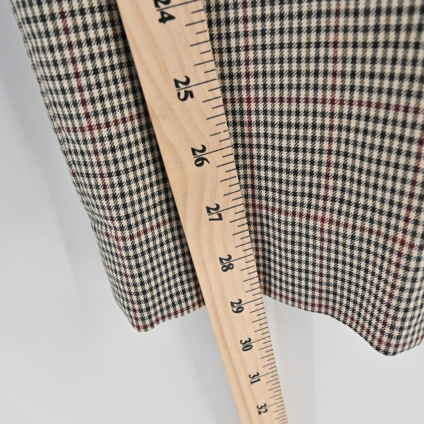 Talbots Womens Chatham Ankle Pants Size 6 Preppy Brown Beige Plaid Houndstooth