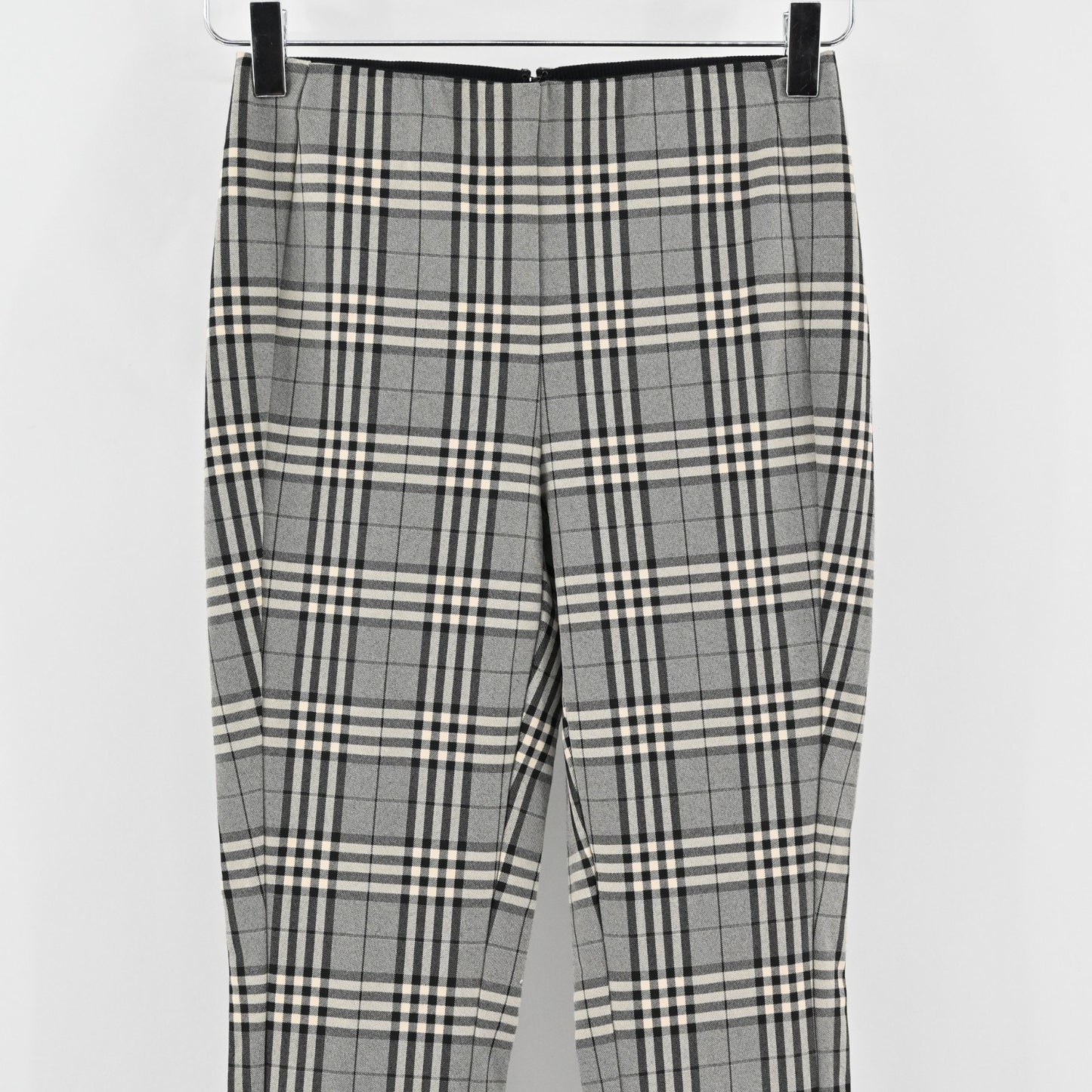 Rag Bone Womens Simone Skinny Pant Size 0 Gray Plaid Preppy Academia Stretch