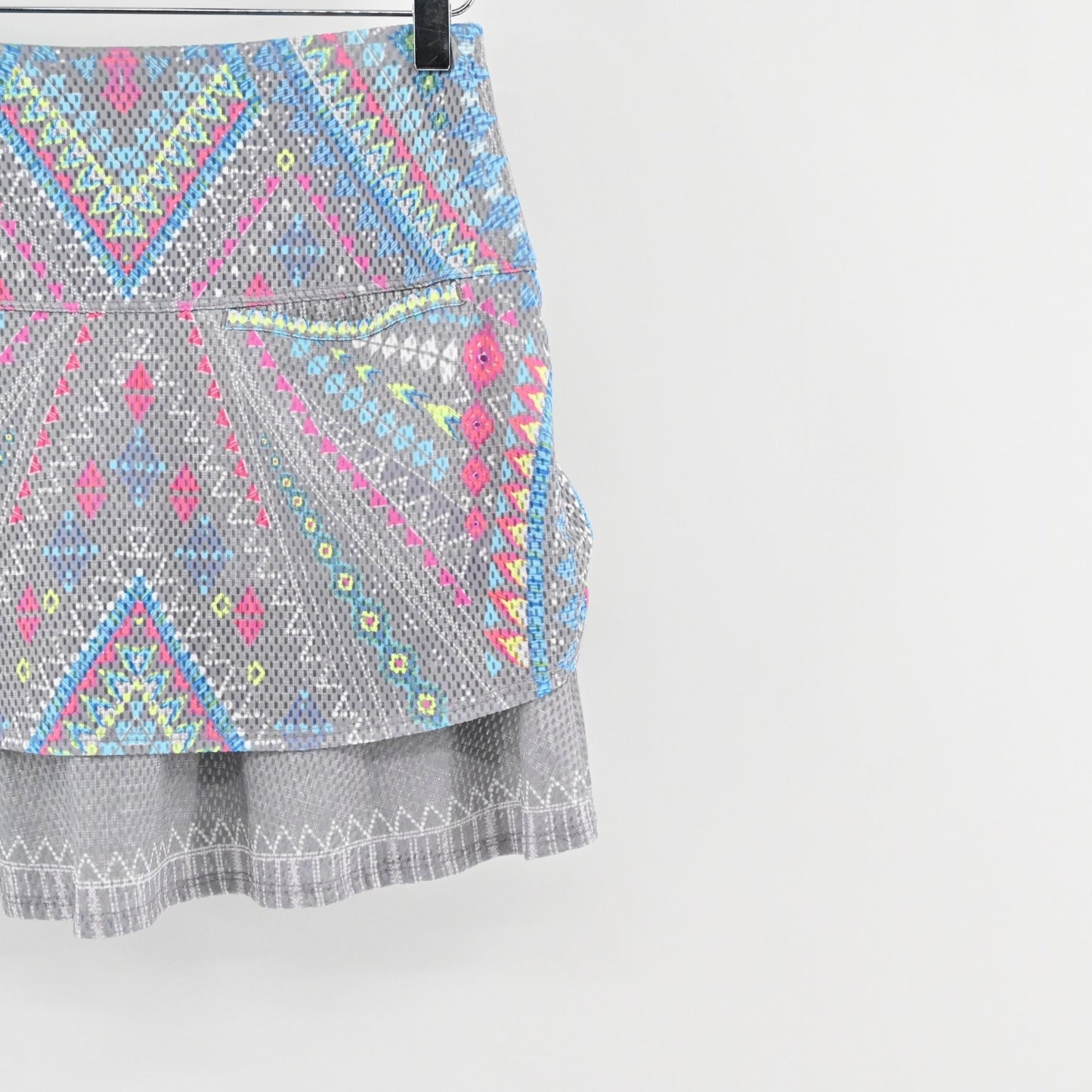 Lucky in Love Desert Vibes Ruched Skort Size XS Print Tennis Skirt Pickleball