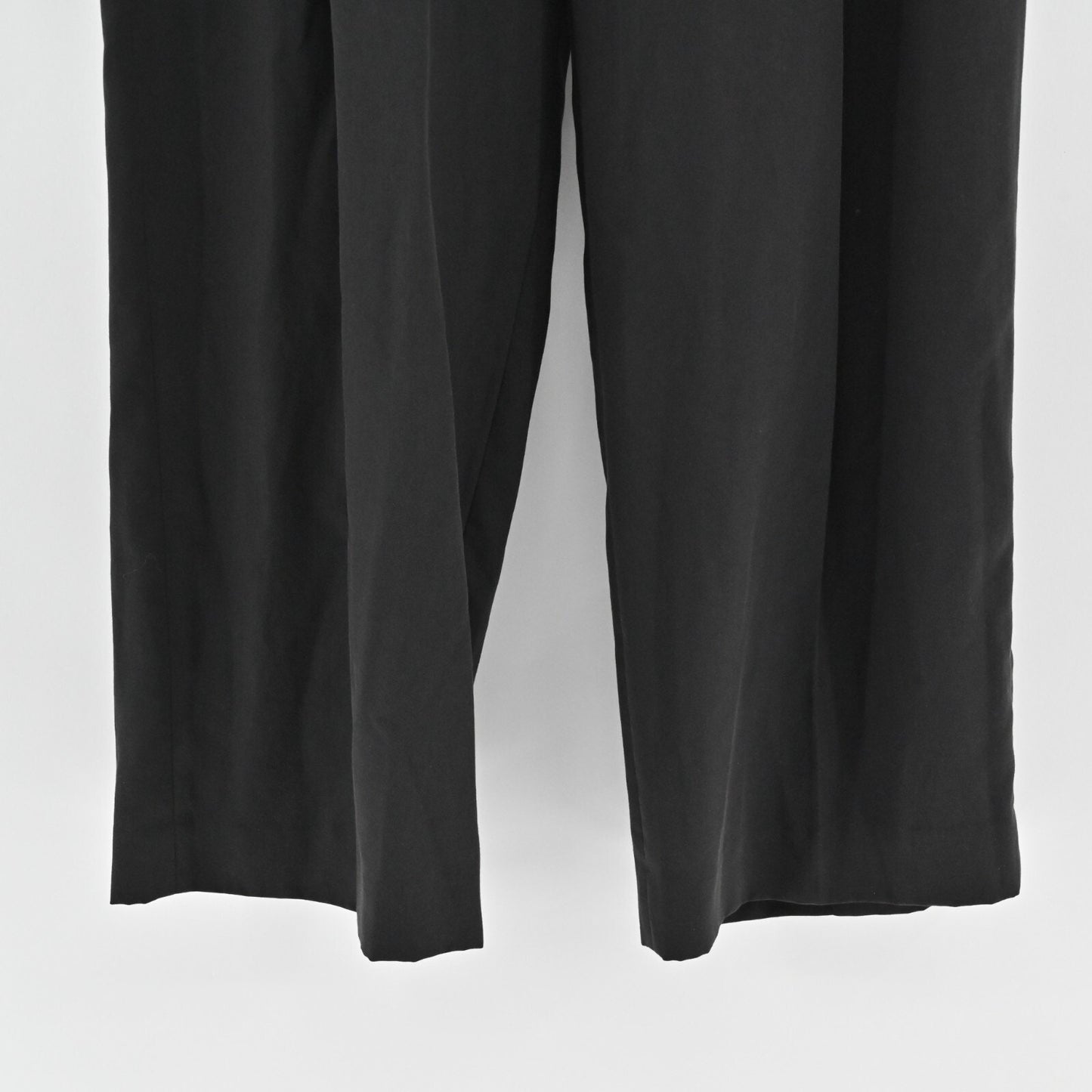 VINCE Pleated Pants Womens Sz 10 Solid Black Wide Leg High Rise Classic Trouser