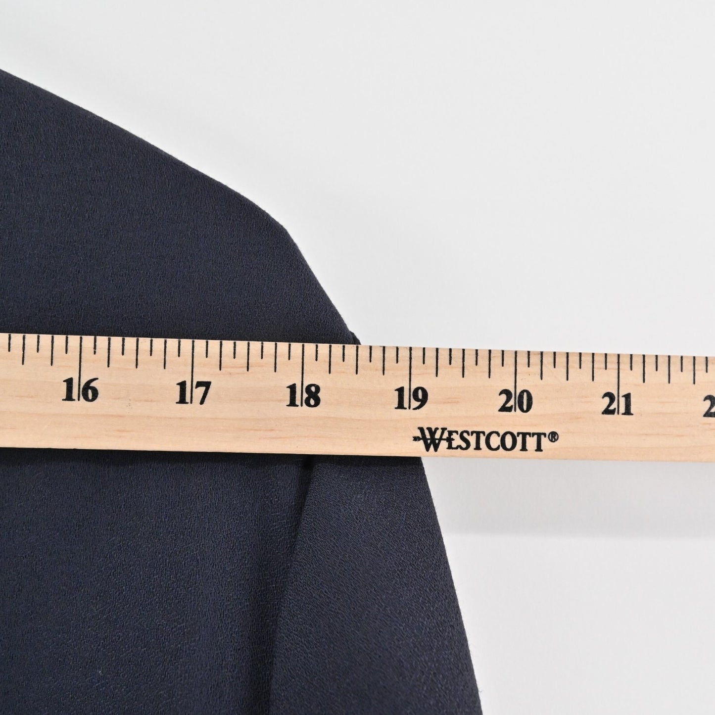 Vtg ZANELLA Jacket Womens Size 42 Solid Dark Navy Wool Collared Chore Shacket