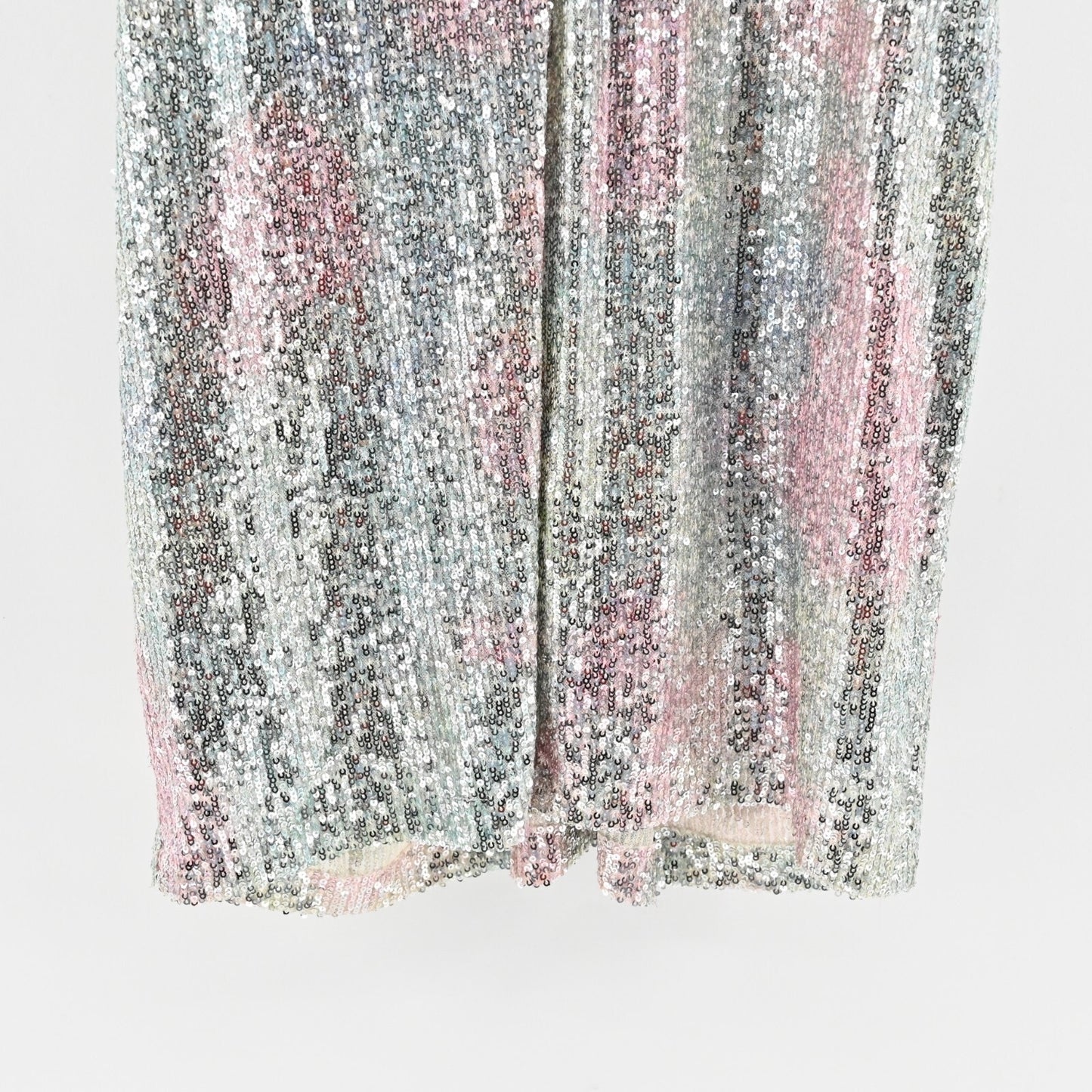 NICOLE MILLER Tiffany Sequin Dress Sz 6 Pastel Tie Dye Sleeveless Twist Mini NEW