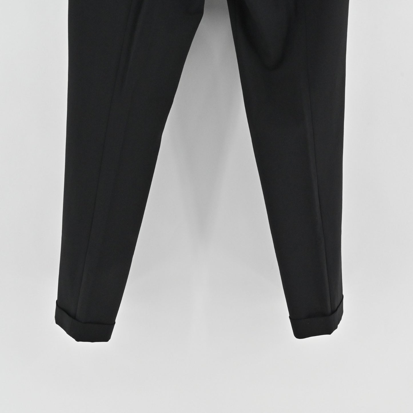 Cynthia Steffe Womens Wool Straight Trousers Size 8 Cuffed Black Pants Retro NEW