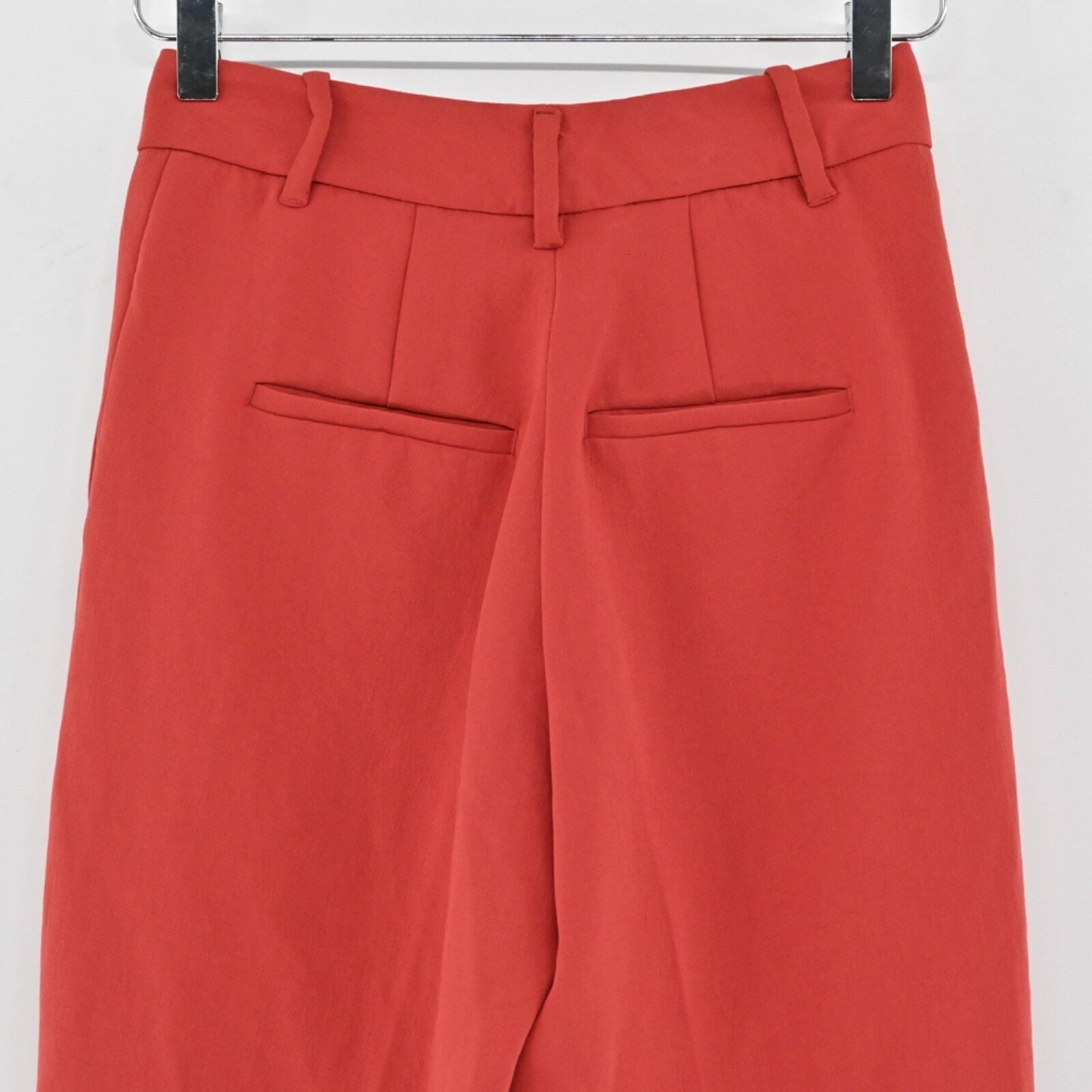 ARITZIA WILFRED Womens The Effortless Pants Size 2 Red Pleated High Rise Career