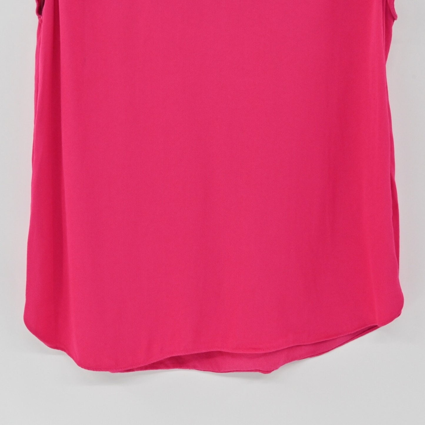 KATE SPADE Top Womens Sz L Pink V Neck Ruffle Flutter Cap Sleeve Preppy New York