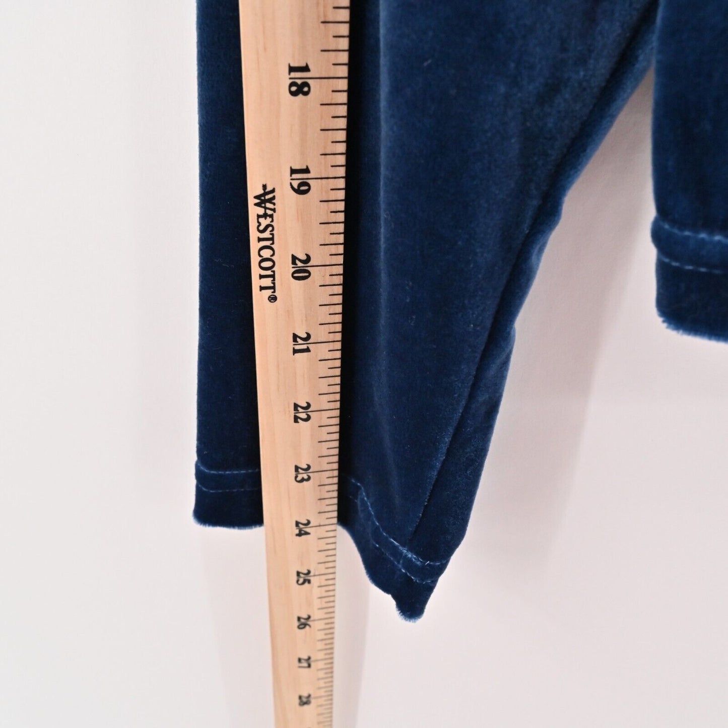 Vtg DVF Velvet Jacket Womens Sz L Blue Collarless Button Color Authority USA 80s