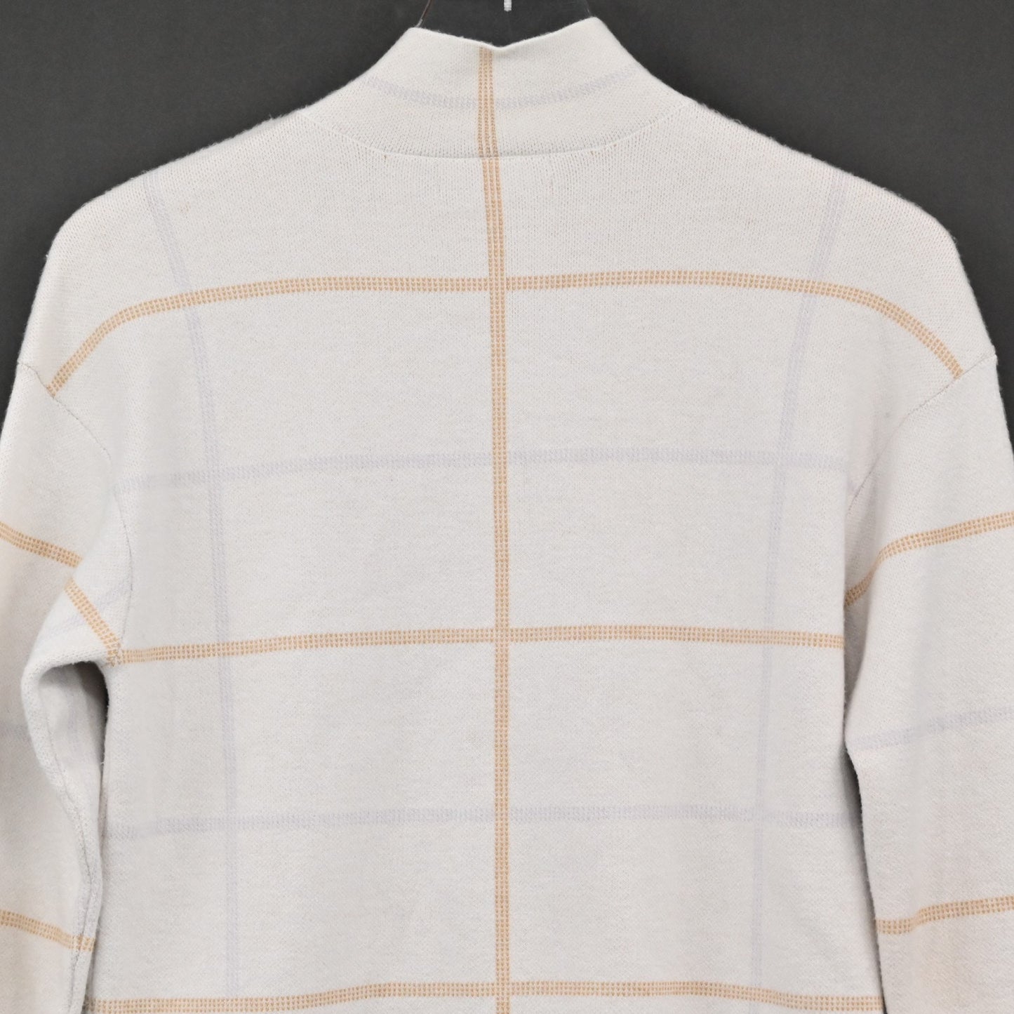 Anthropologie Womens Ivanna Lizzie Mock Neck Sweater Size XS Windowpane Plaid
