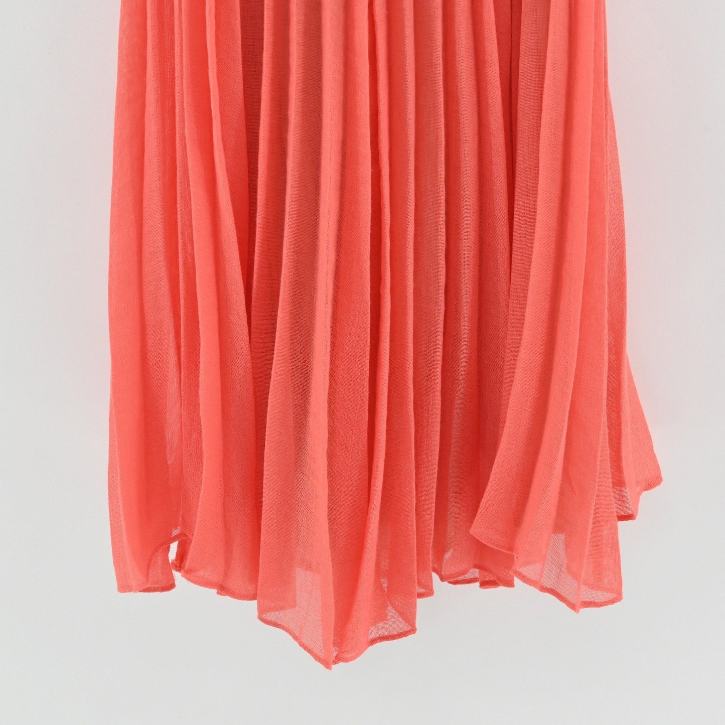 BCBGMAXAZRIA Gisselle Pleated Mini Dress Size XS Coral Sleeveless Bohemian NEW