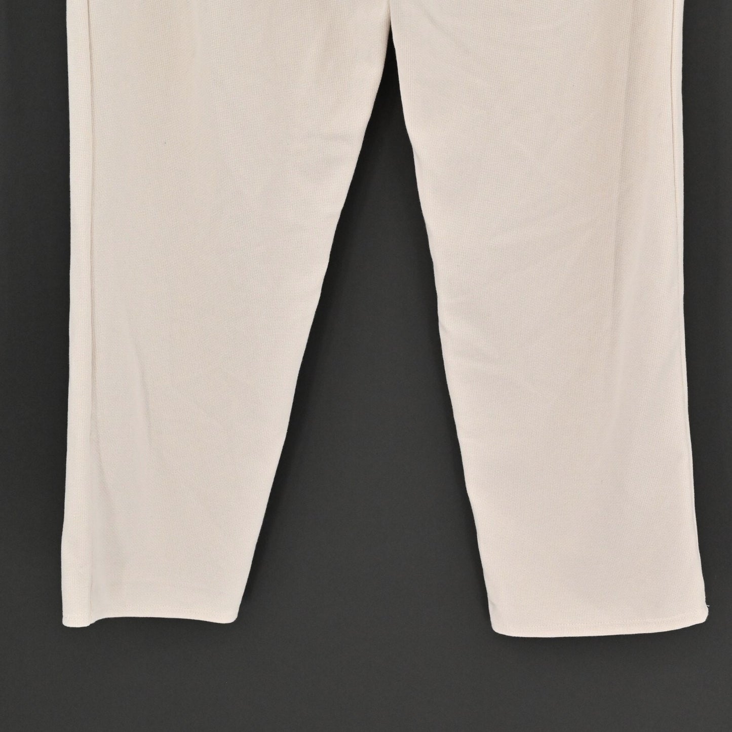ZARA Womens Pull On Pants Size M Ivory Drawstring Tapered Minimalist Neutral