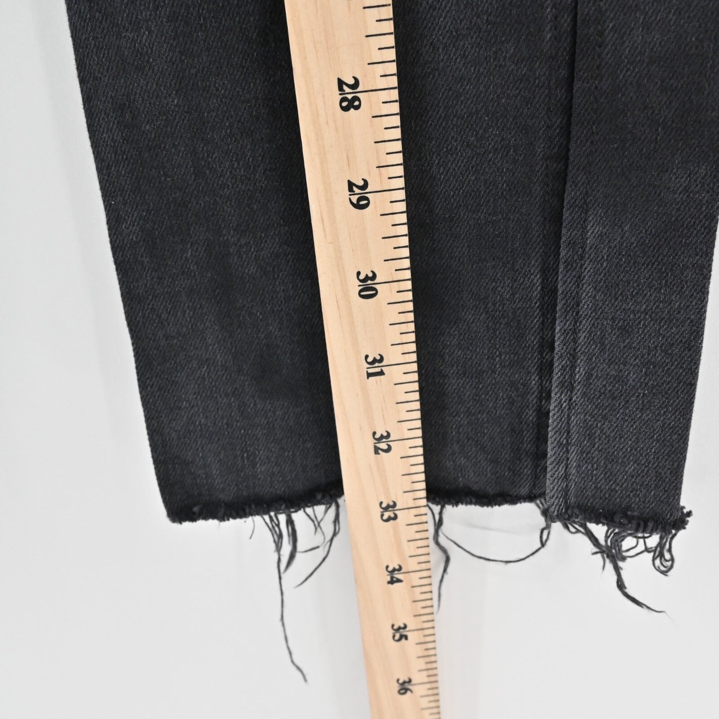 FAVORITE DAUGHTER Jeans Womens Sz 26 Black Valentina Tower Super High Rise FLAW
