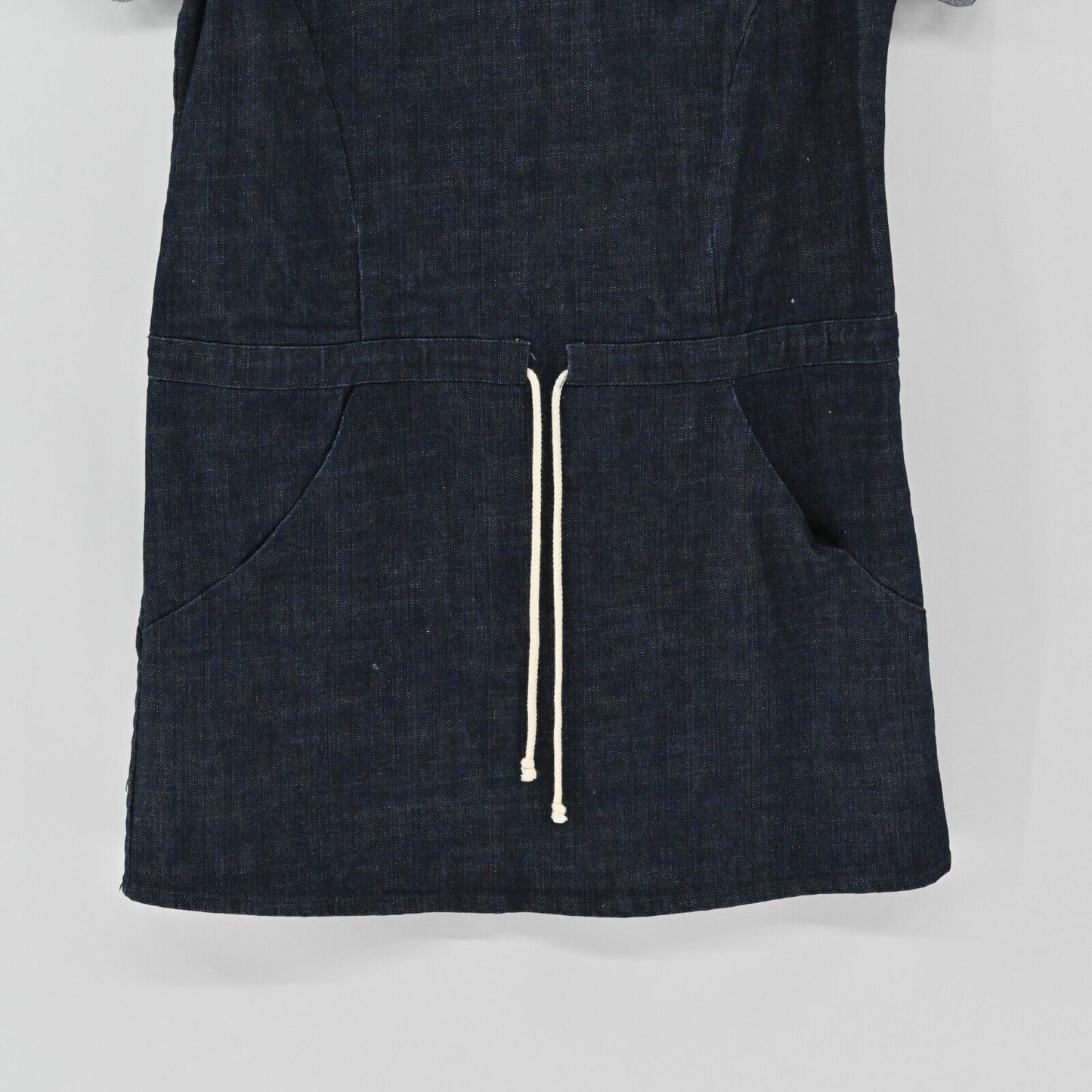 EMERSON FRY Dress Womens Size L Blue Jean Drawstring Waist Denim Tuckernuck