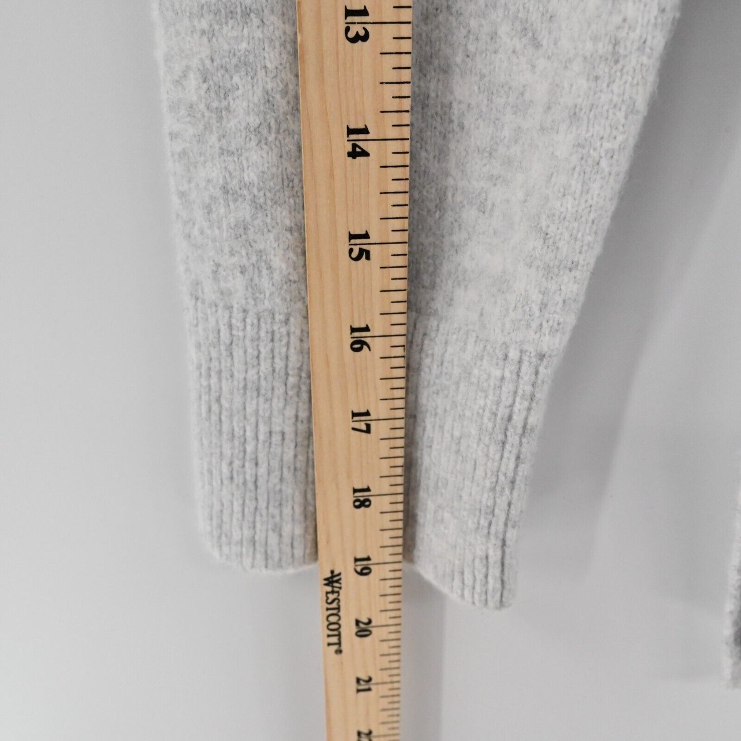 ABERCROMBIE FITCH Sweater Womens XS Grey Classic Mock Neck Knit Cozy Capsule