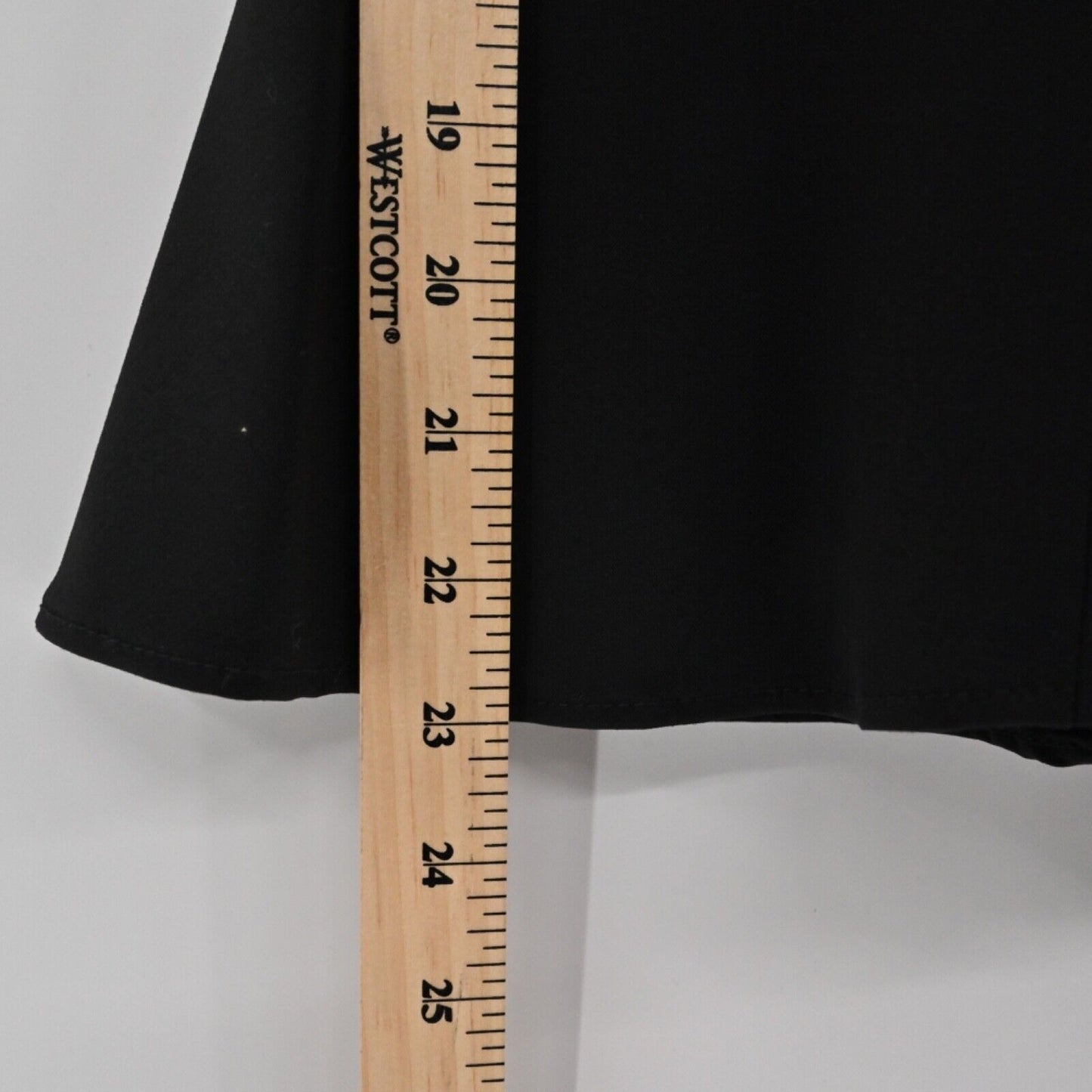 INC Skirt Womens Size 8 Black Mid Rise Knee Length Pleated Godet Trumpet Career