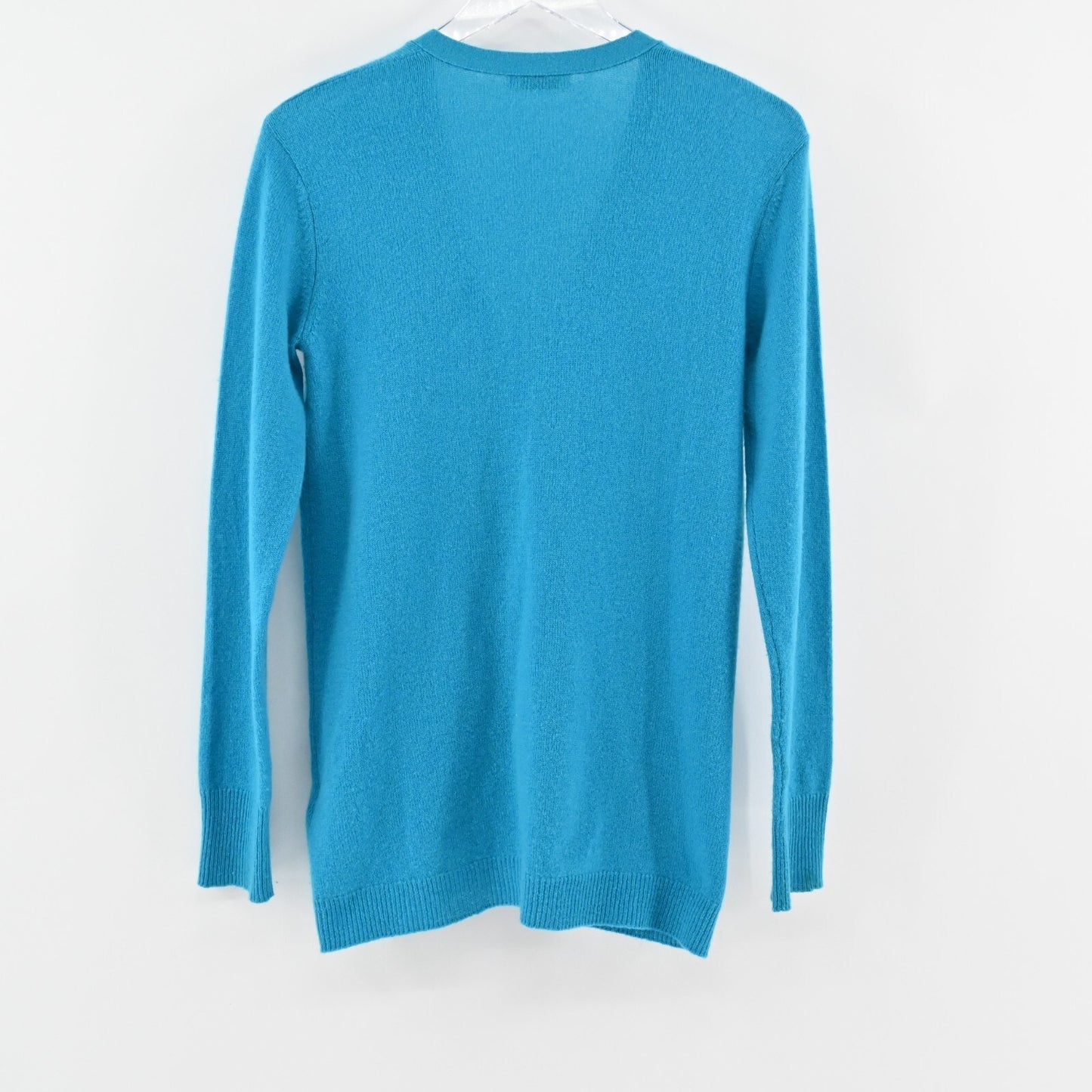 EQUIPMENT Cashmere Cardigan Sweater Womens Size XS Ella Blue Knit V Neck Button