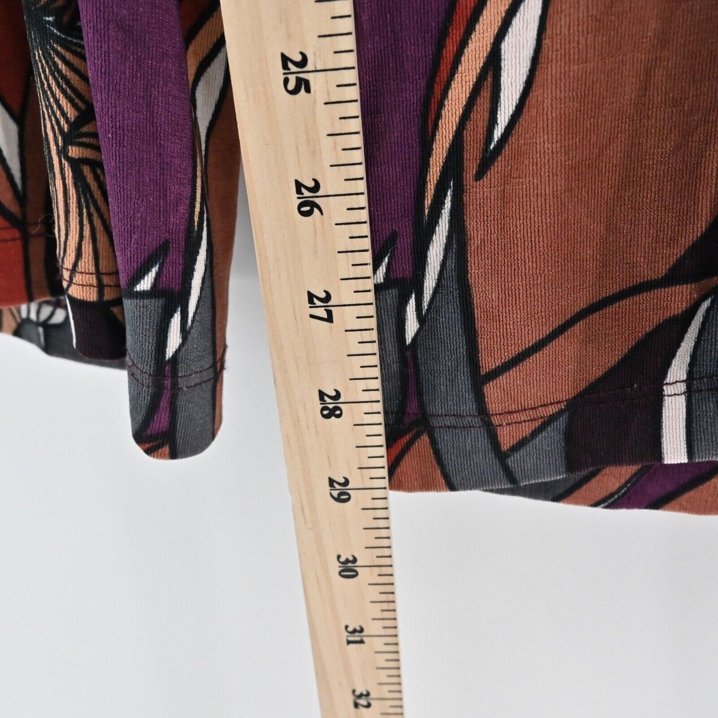 CHICOS Pants Womens Size XL Purple Floral High Rise Travelers Baroque Palazzo