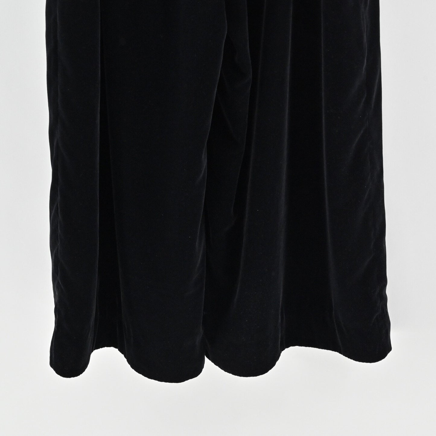 J CREW Womens Velvet Jumpsuit Size 6 Black Crop Spaghetti Strap V Neck High Rise