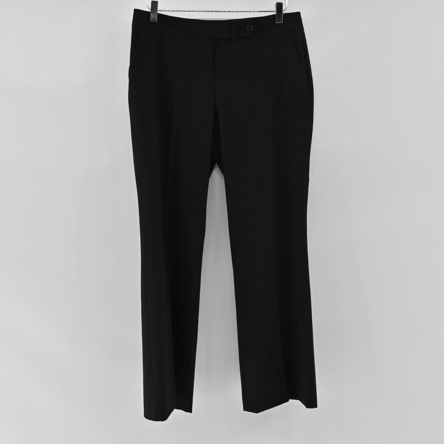 CALVIN KLEIN Pants Womens Sz 8 Black Wide Leg Classic Fit Trouser Pants Business
