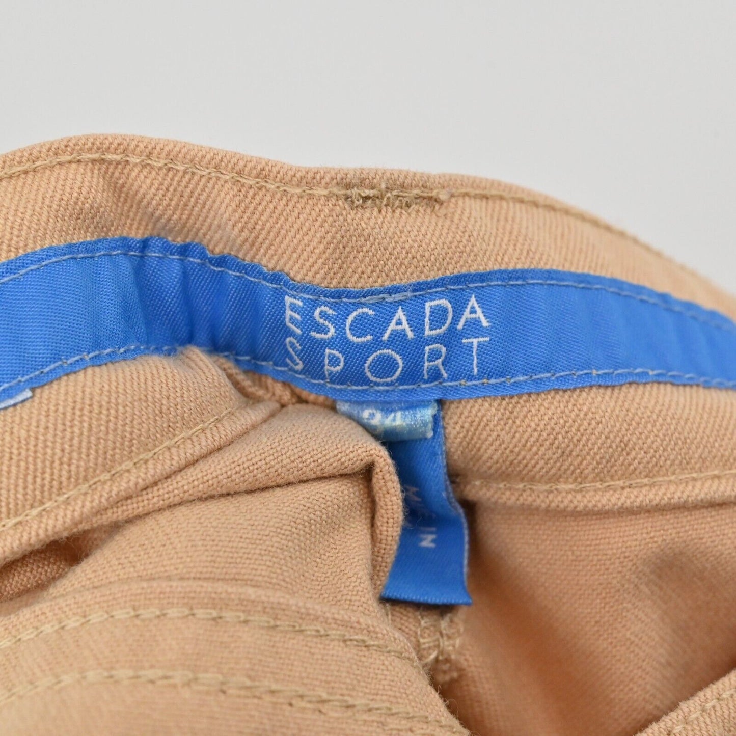 ESCADA Jeans Womens Sz 34 Sport High Waisted Skinny Stretch Jeggings Beige Denim
