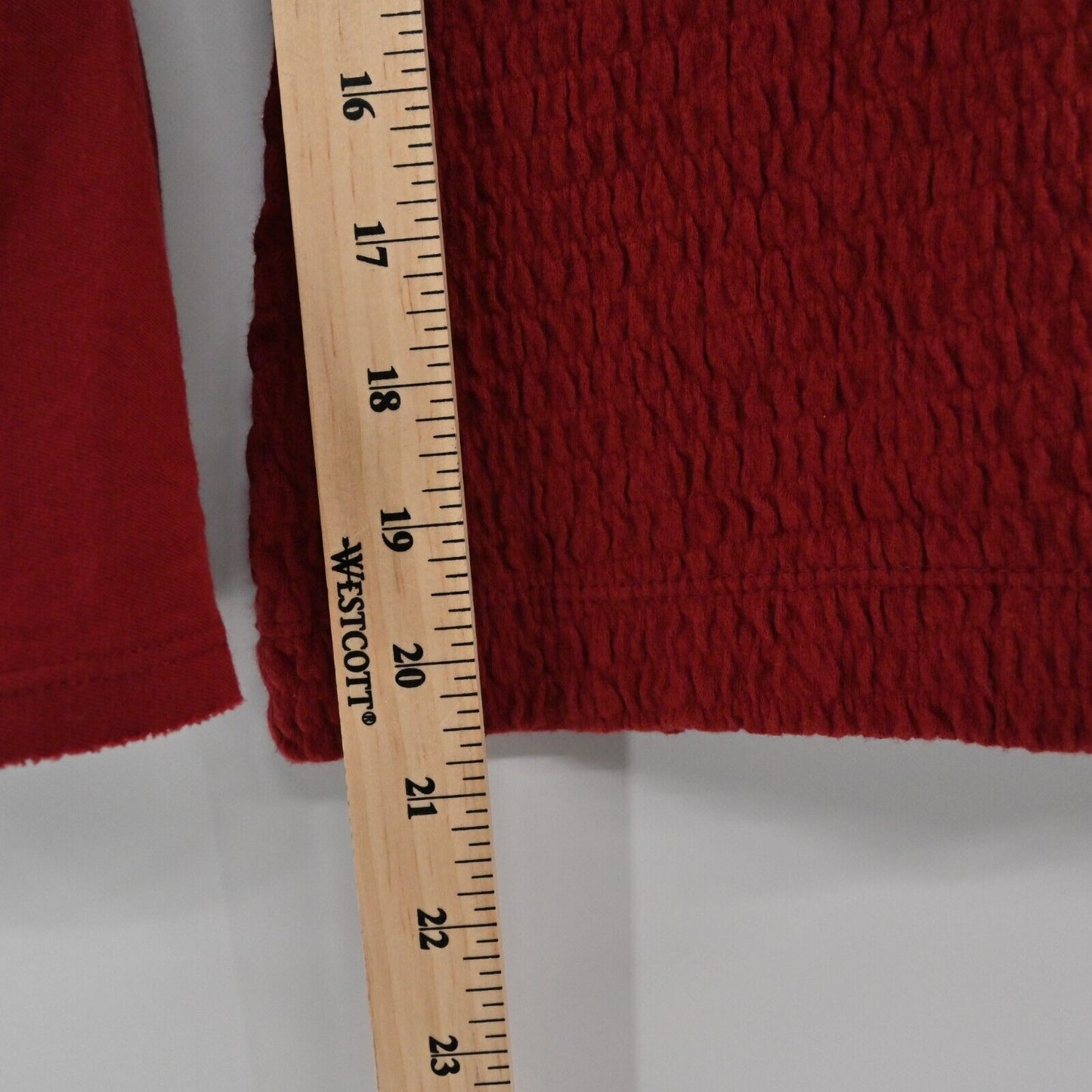 ANTHROPOLOGIE Top Womens Size S Smocked Bell Sleeve Scoop Neck Stretch Blouse