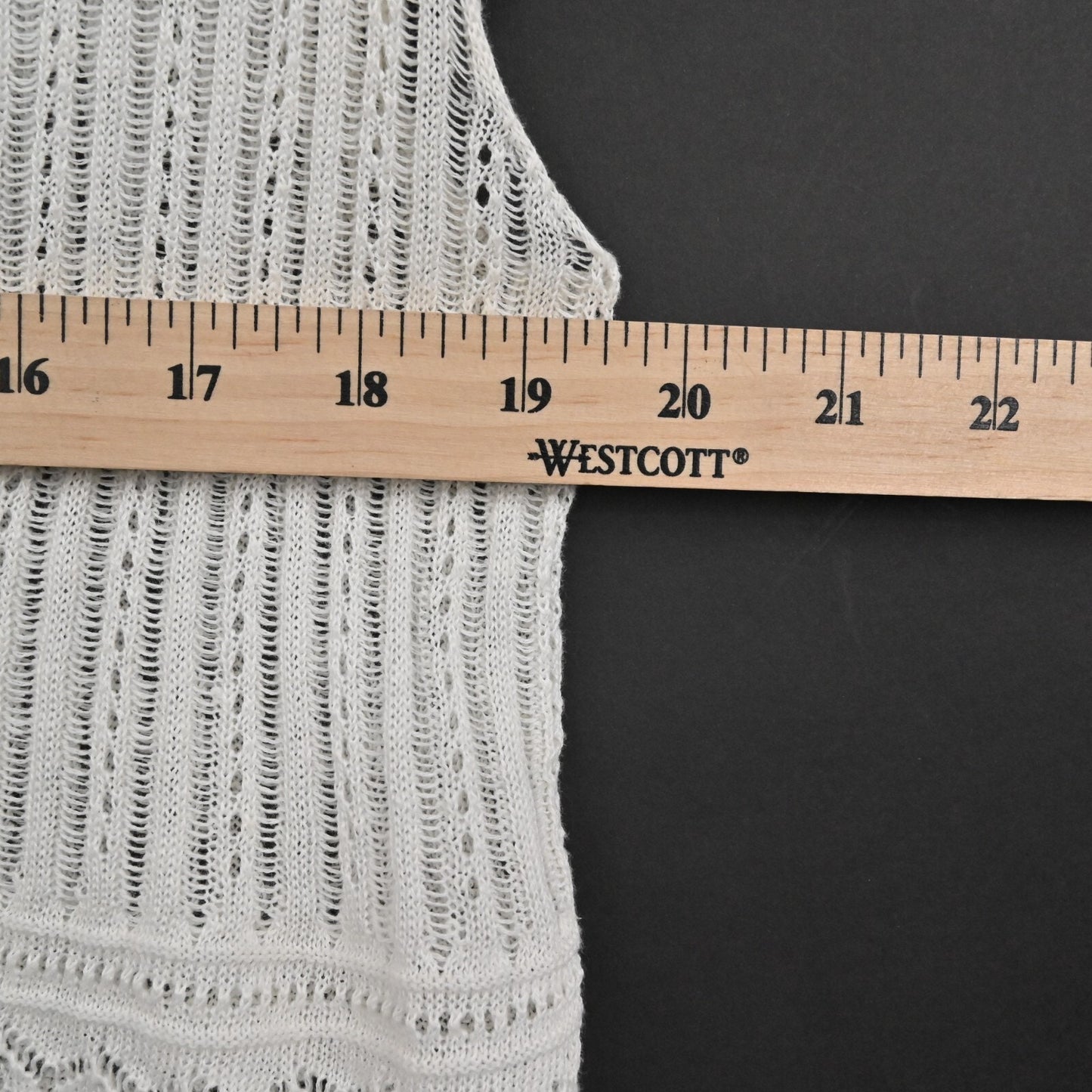RALPH LAUREN Crochet Top Womens Sz M Black Label White Linen Knit Blouse Capsule