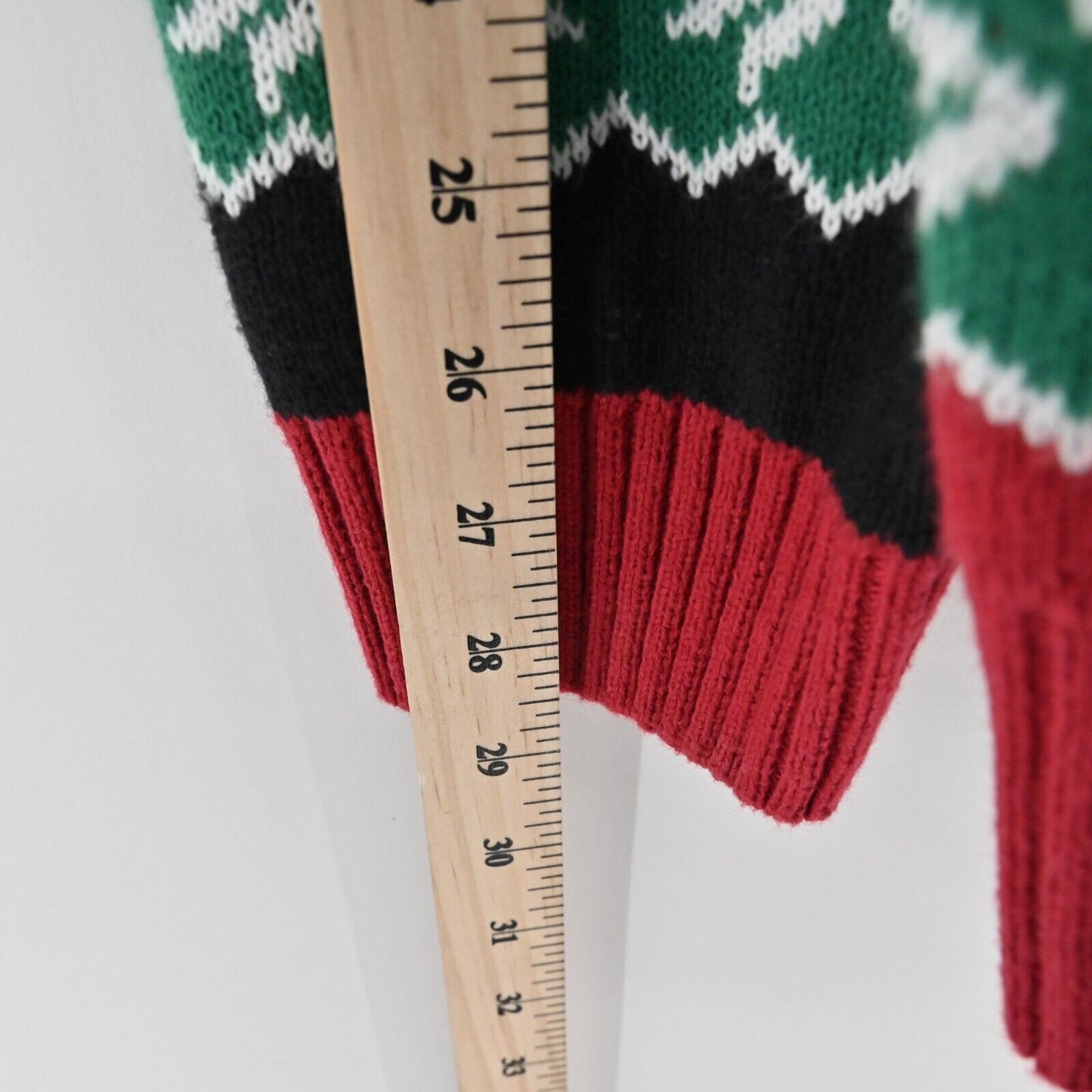UGLY CHRIATMAS SWEATER Mens Size XL Gingerbread Man Oh Snap Candy Cane Crutch