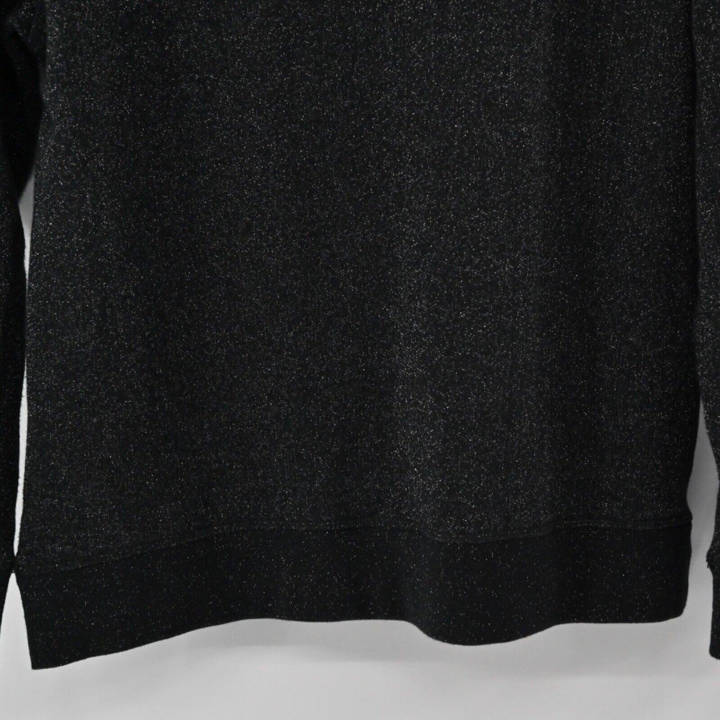 AMERICAN EAGLE Sweater Womens Size M Black Shimmer Cotton Blend Sweatshirt Style