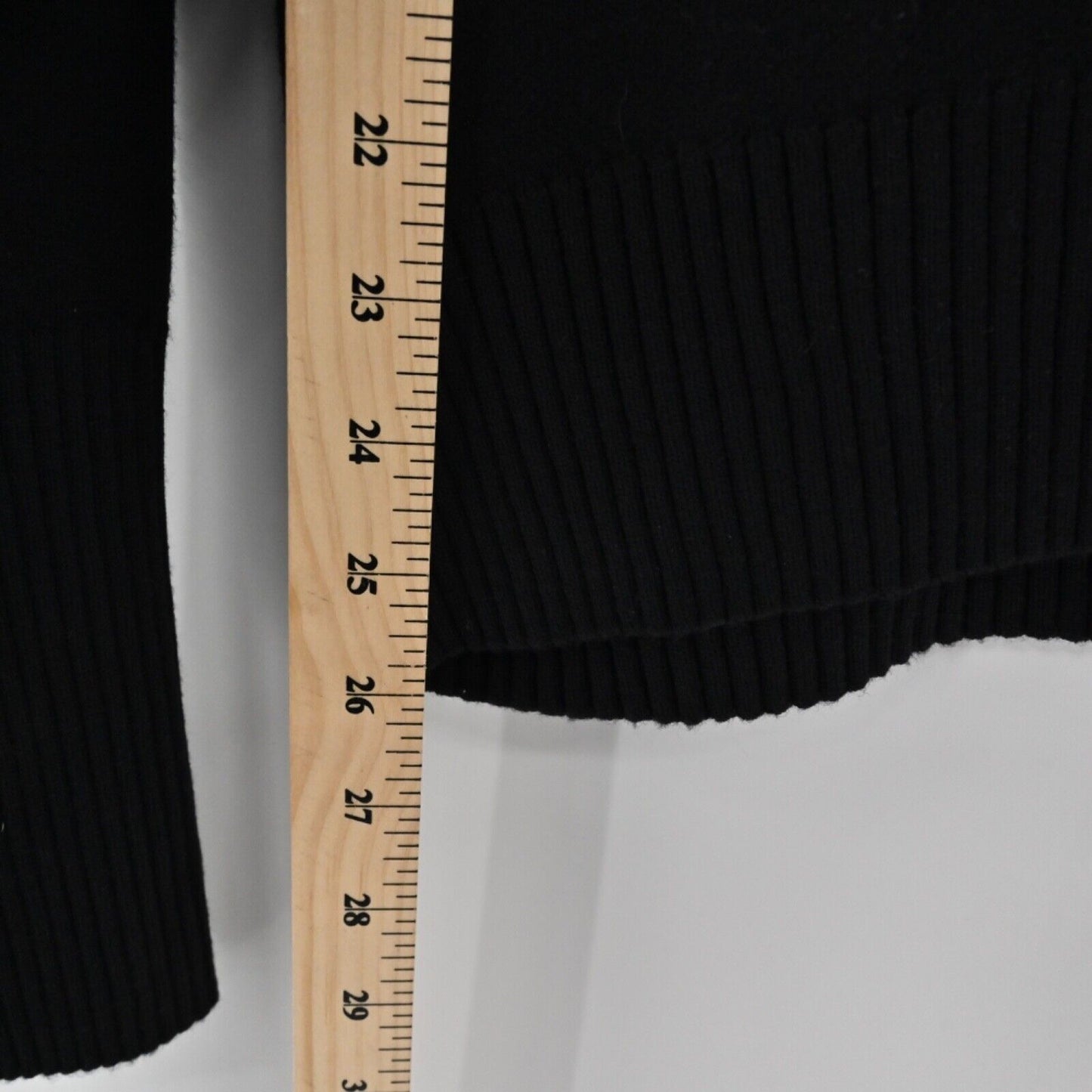 ZARA Cardigan Womens Sz M Black Exaggerated Collar Button Minimalist Retro Chic