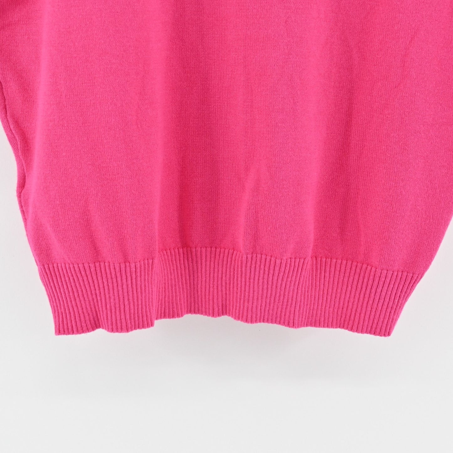 CYNTHIA ROWLEY Pink Sweater Womens Size S VNeck Short Dolman Sleeve Knit Top