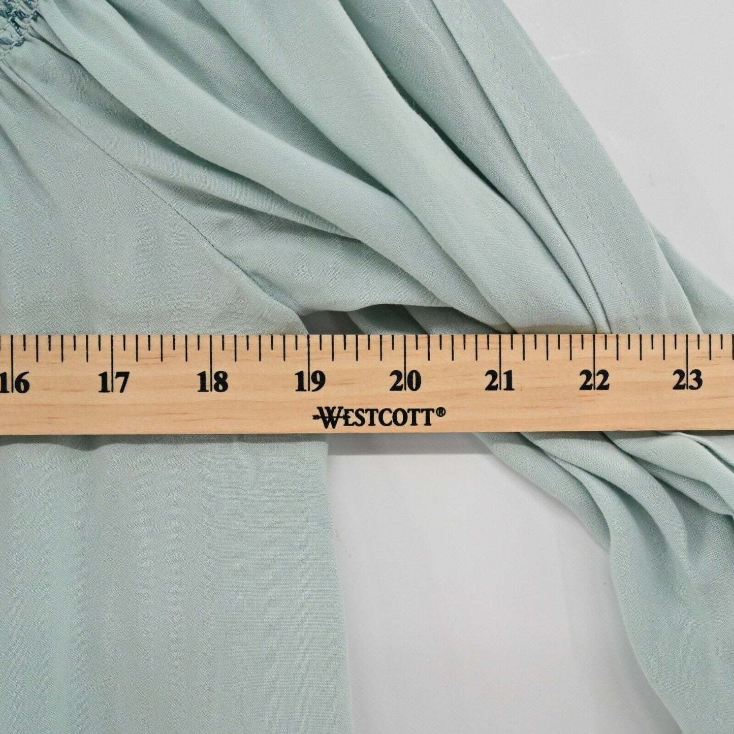 ANTHROPOLOGIE Top Womens Size S Holding Horses Blue Rosario Slit Sleeve NEW