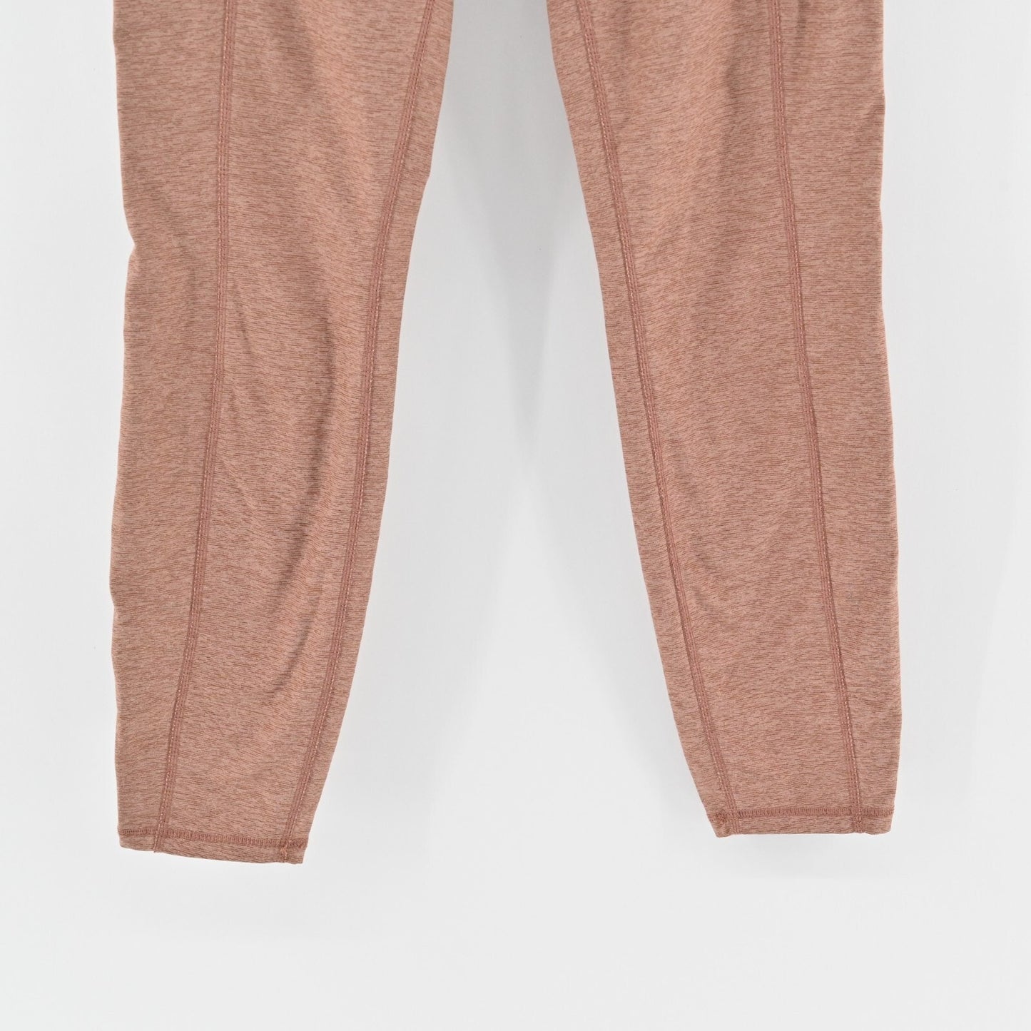 VARLEY Womens Everett Leggings Size M Tight Heathered Orange High Rise Crop