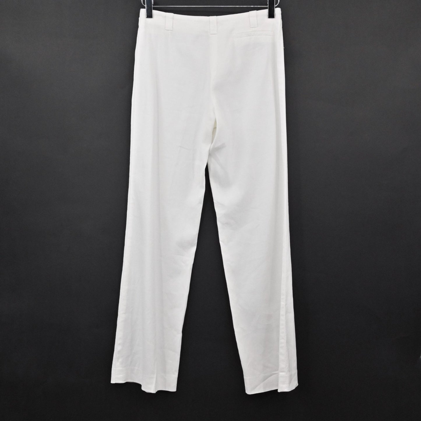 Vtg EMPORIO ARMANI Womens Pants Size 8 White Wide Leg Mid Rise Trousers Casual