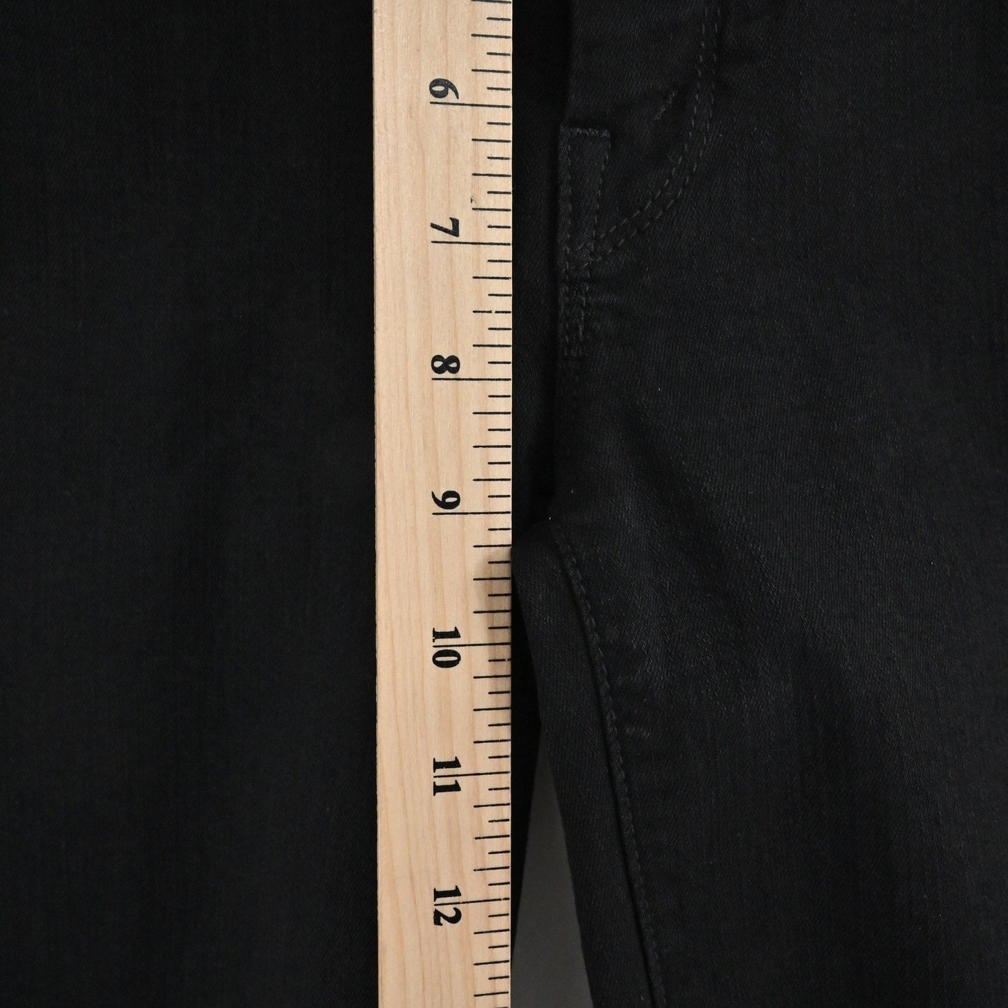 MOTHER Womens Looker Ankle Fray Jeans Size 25 Guilty as Sin Black Distressed