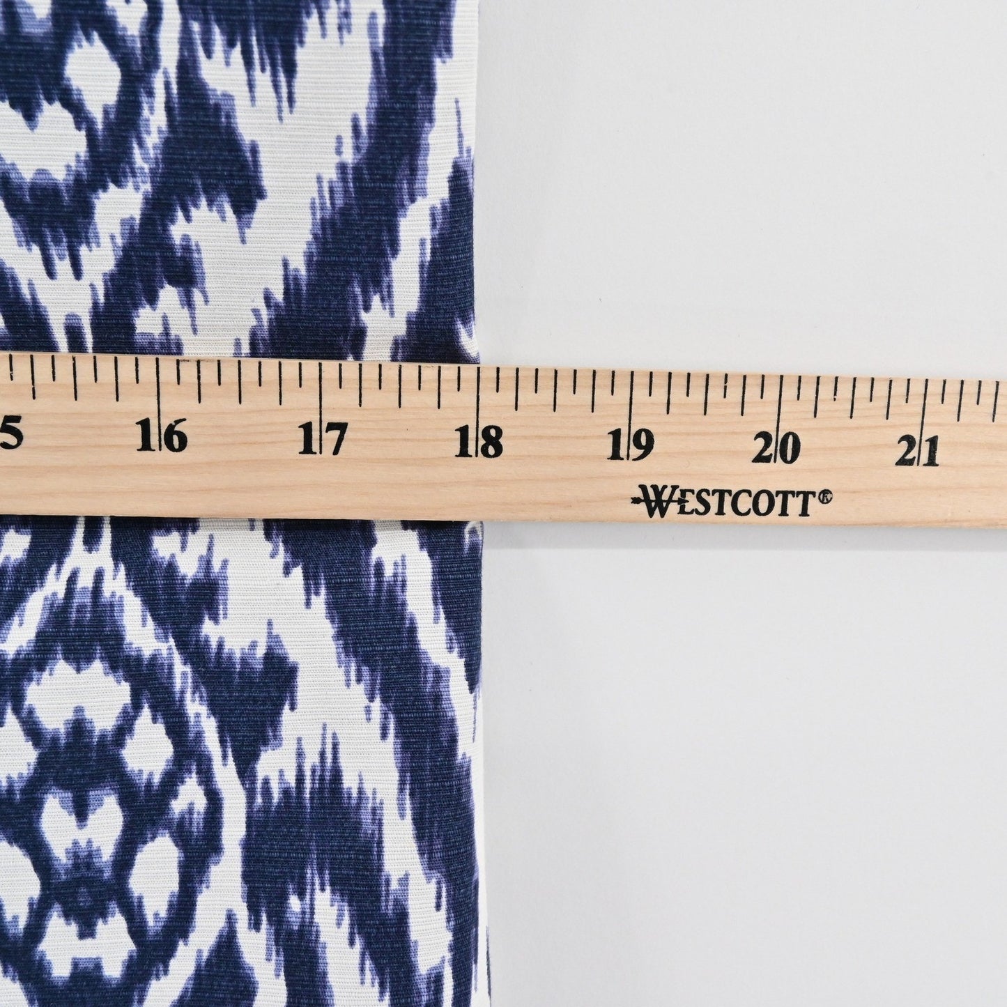 Anne Klein Womens Blue Ikat Dress Shift Size 12 Cotton Sleeveless Stretch Office
