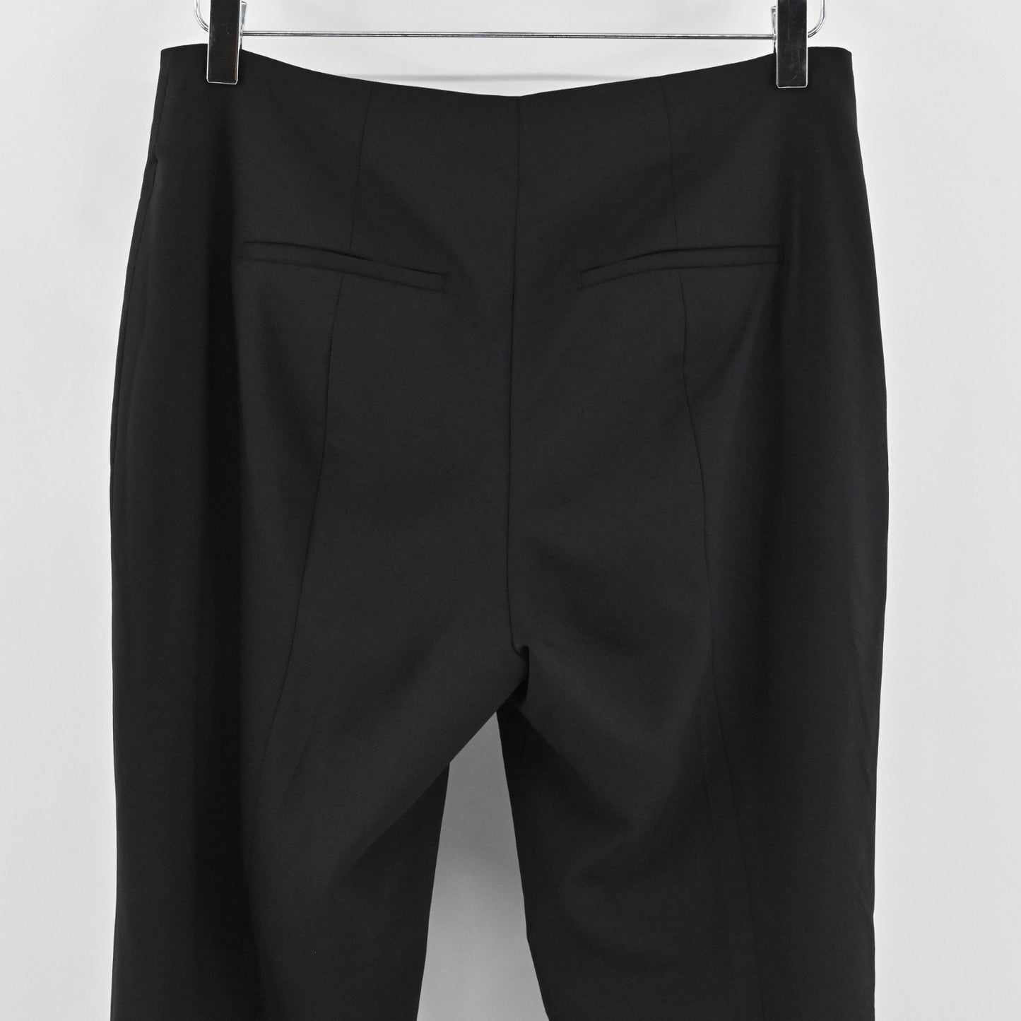 MM LaFleur Womens Wool Trouser Pants Size 4 Black Flare Office Workwear Career