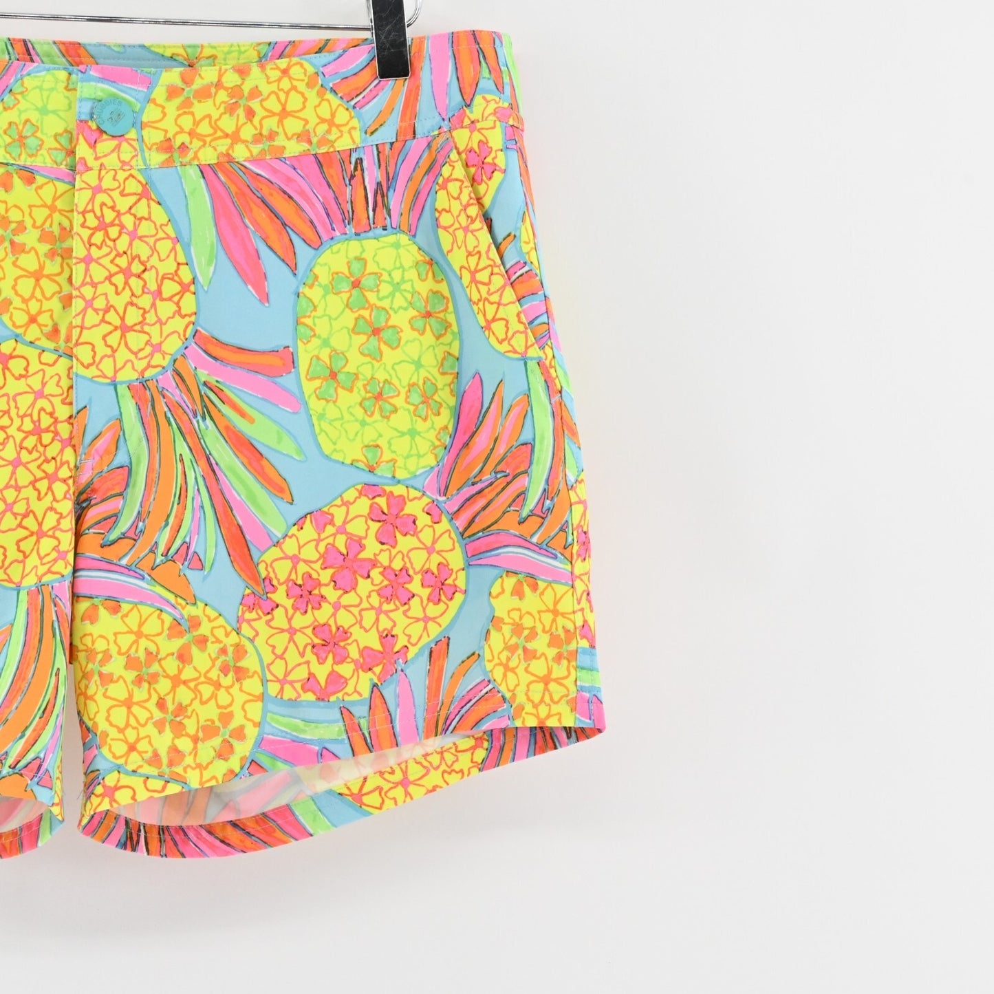 CHUBBIES Swim Trunks Mens Size M The Hooligans Multi Neon Pineapple Print Lined