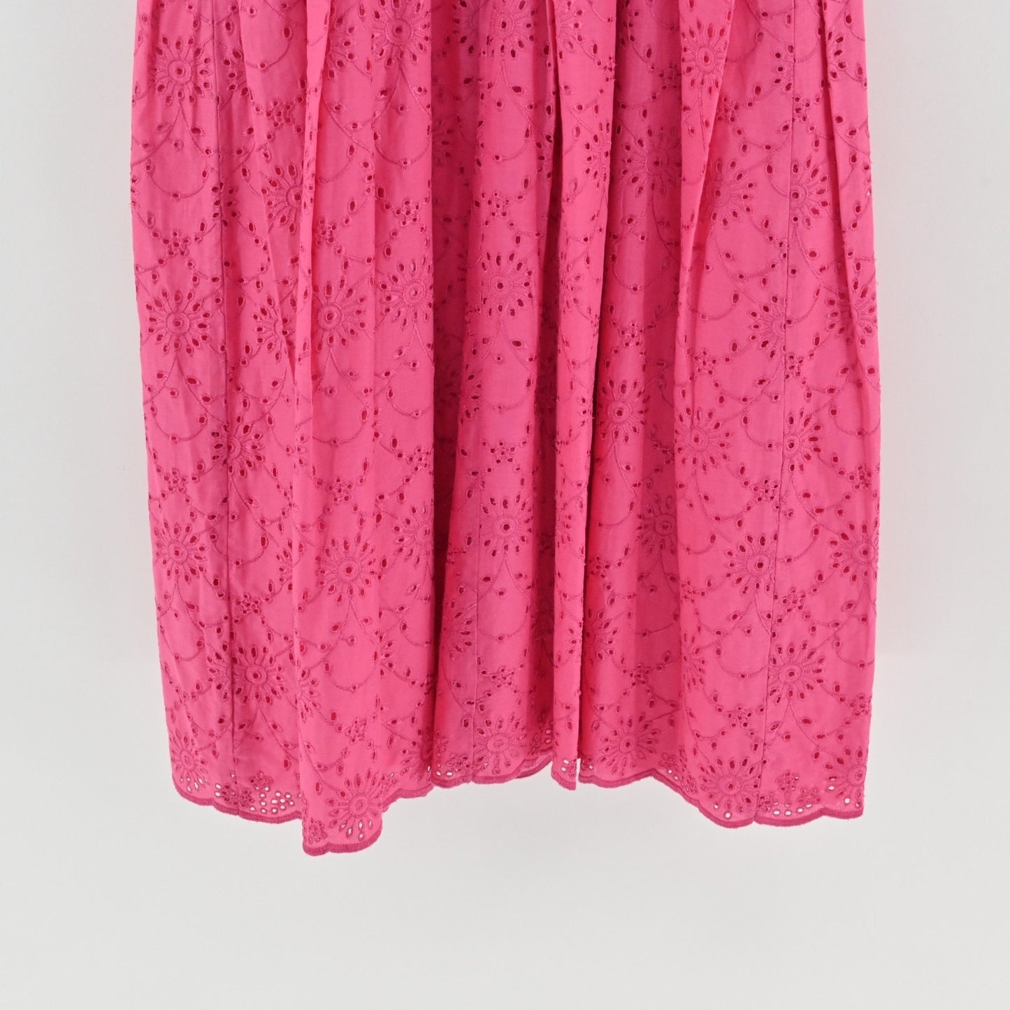 Vtg Lilly Pulitzer Pink Eyelet Dress Size 8 Sundress Summer Cotton White Label